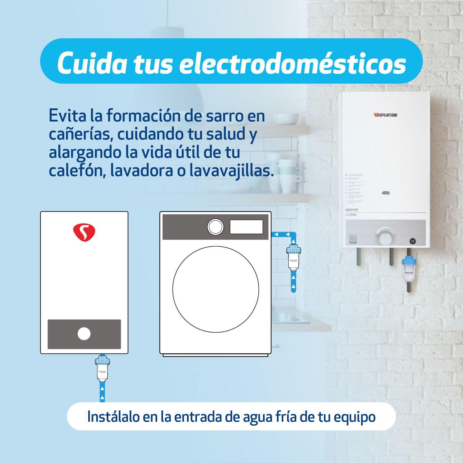 Filtro Antisarro de Agua Para Calefont y Lavavajillas Splendid-2