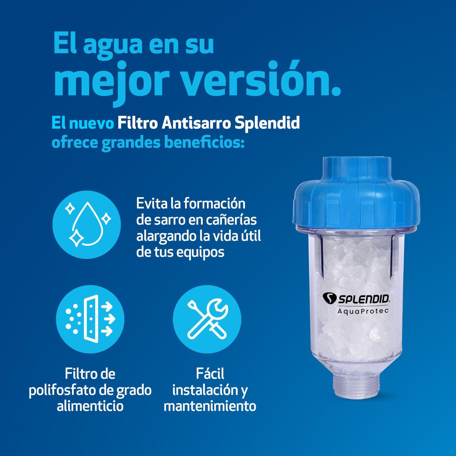 Filtro Antisarro de Agua Para Calefont y Lavavajillas Splendid-3