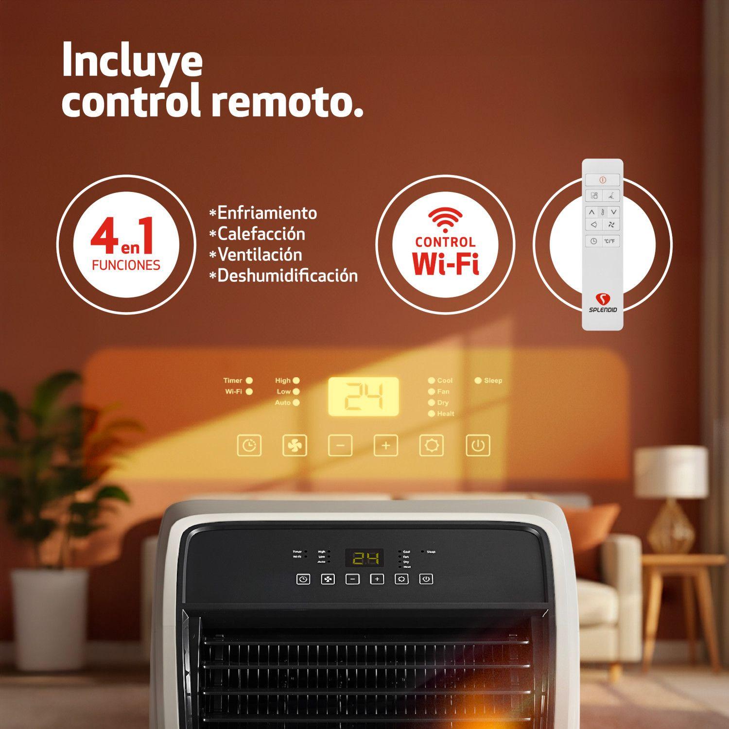 Aire acondicionado portátil 14000 BTU Wi Fi Splendid-7