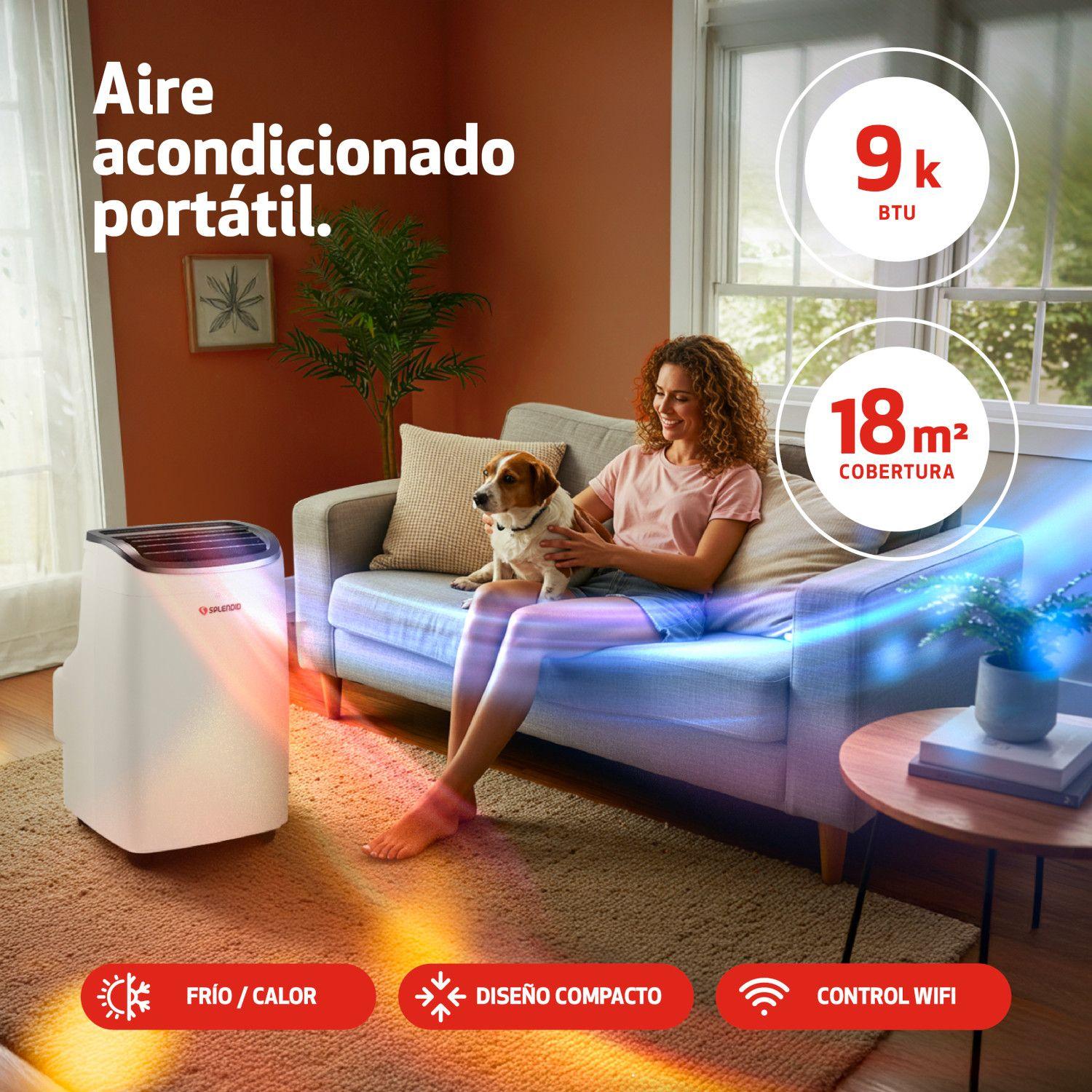 Aire acondicionado portátil 9000 BTU Wi Fi Splendid-7