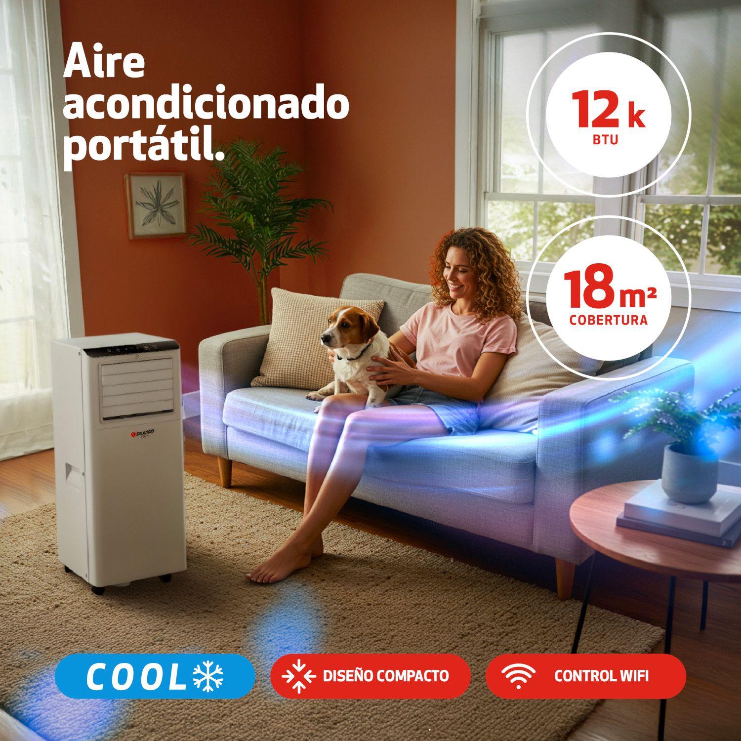 Aire acondicionado portátil 12K BTU Solo Frío WIFI Splendid-6