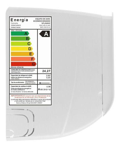 Aire acondicionado 9000 BTU Inverter Splendid-8