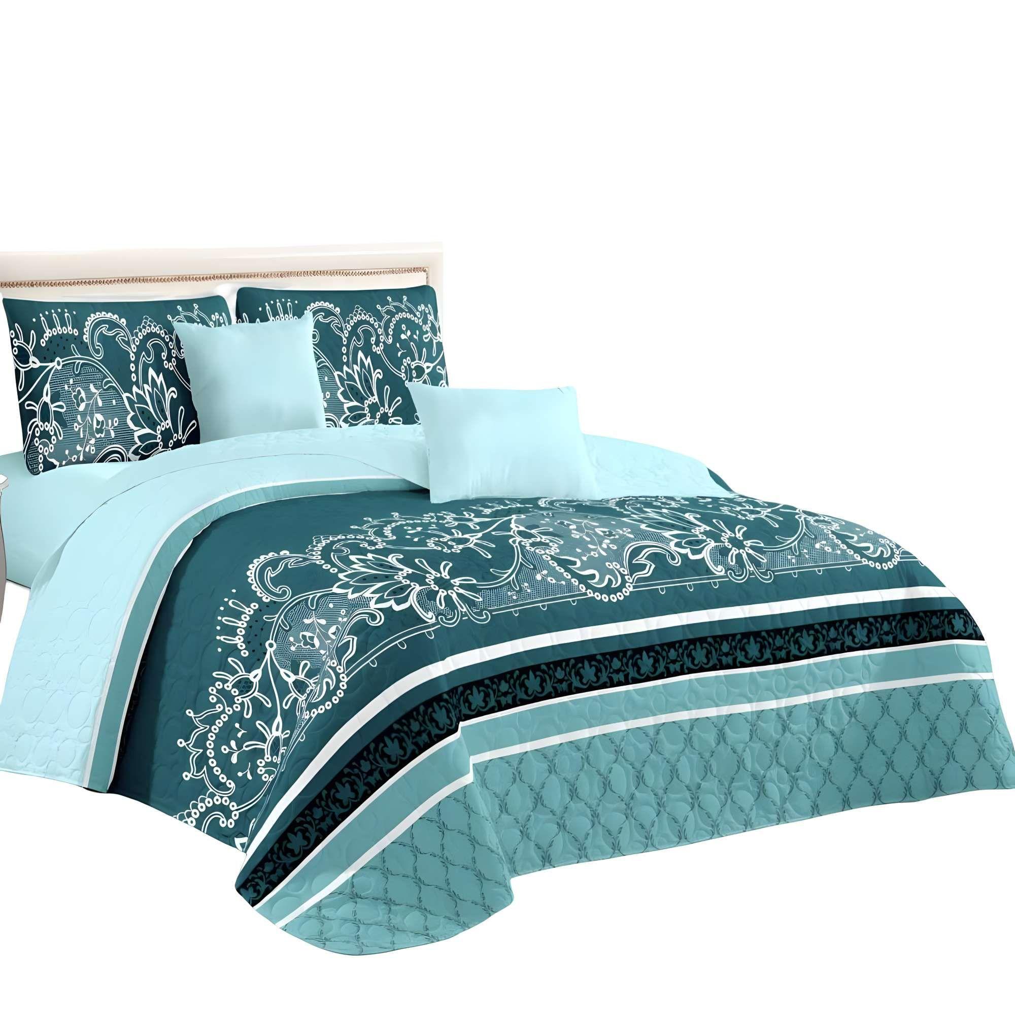 CUBRECAMA PREMIUM DE VERANO CON DISEÑO KING B15-3