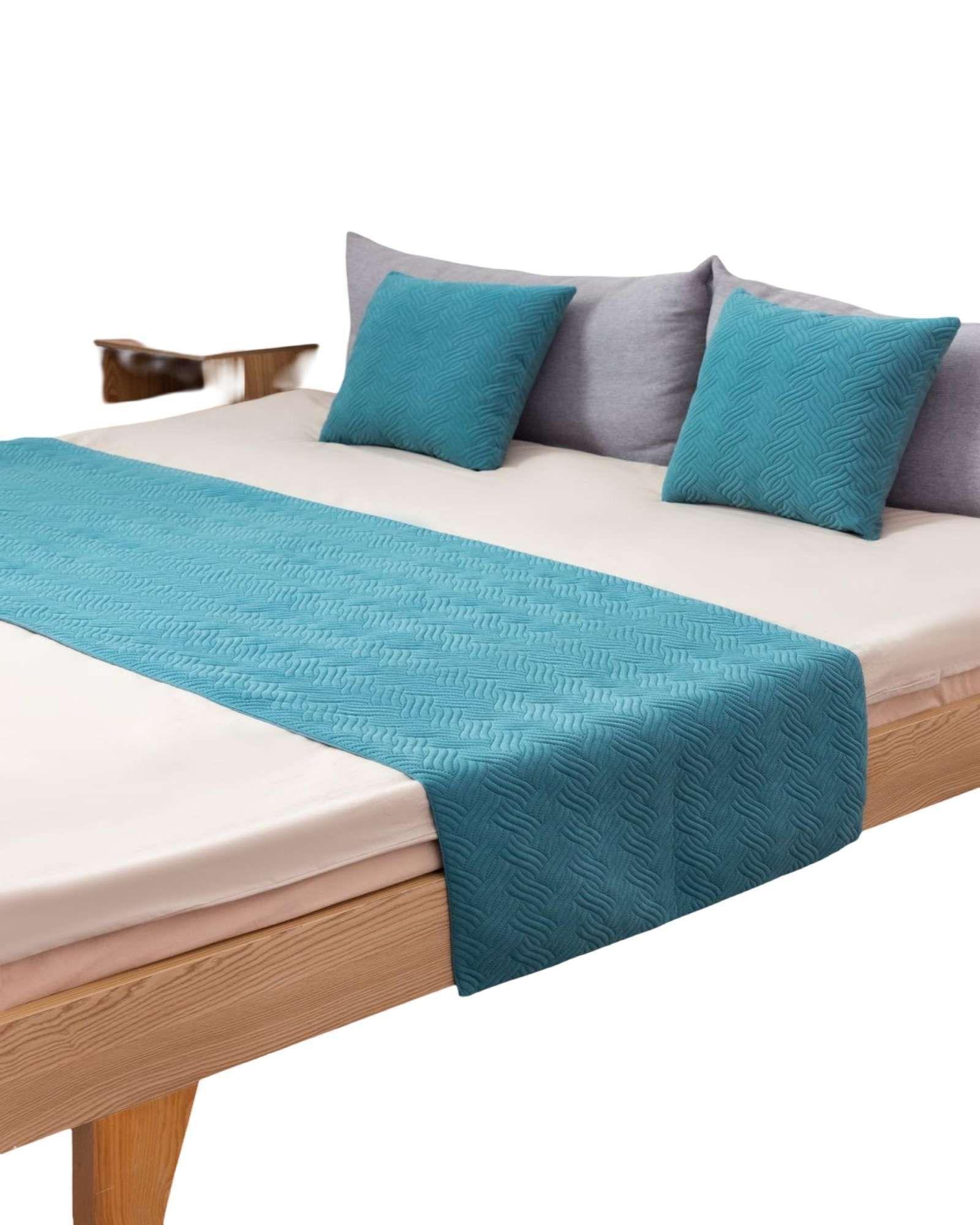 PIECERA SIN FUNDAS 2 PLAZAS ELEGANTE TURQUESA-2