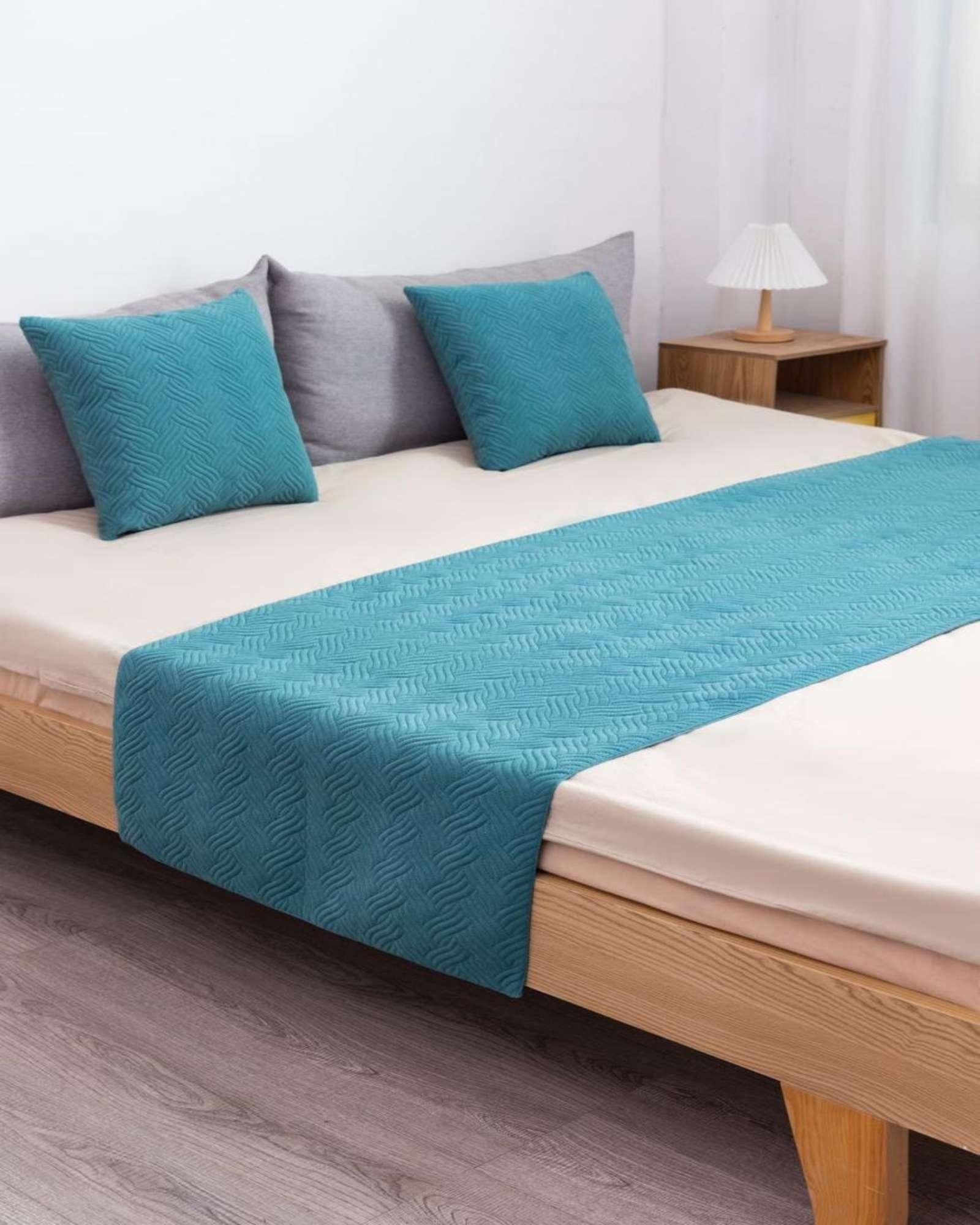 PIECERA SIN FUNDAS 2 PLAZAS ELEGANTE TURQUESA-3