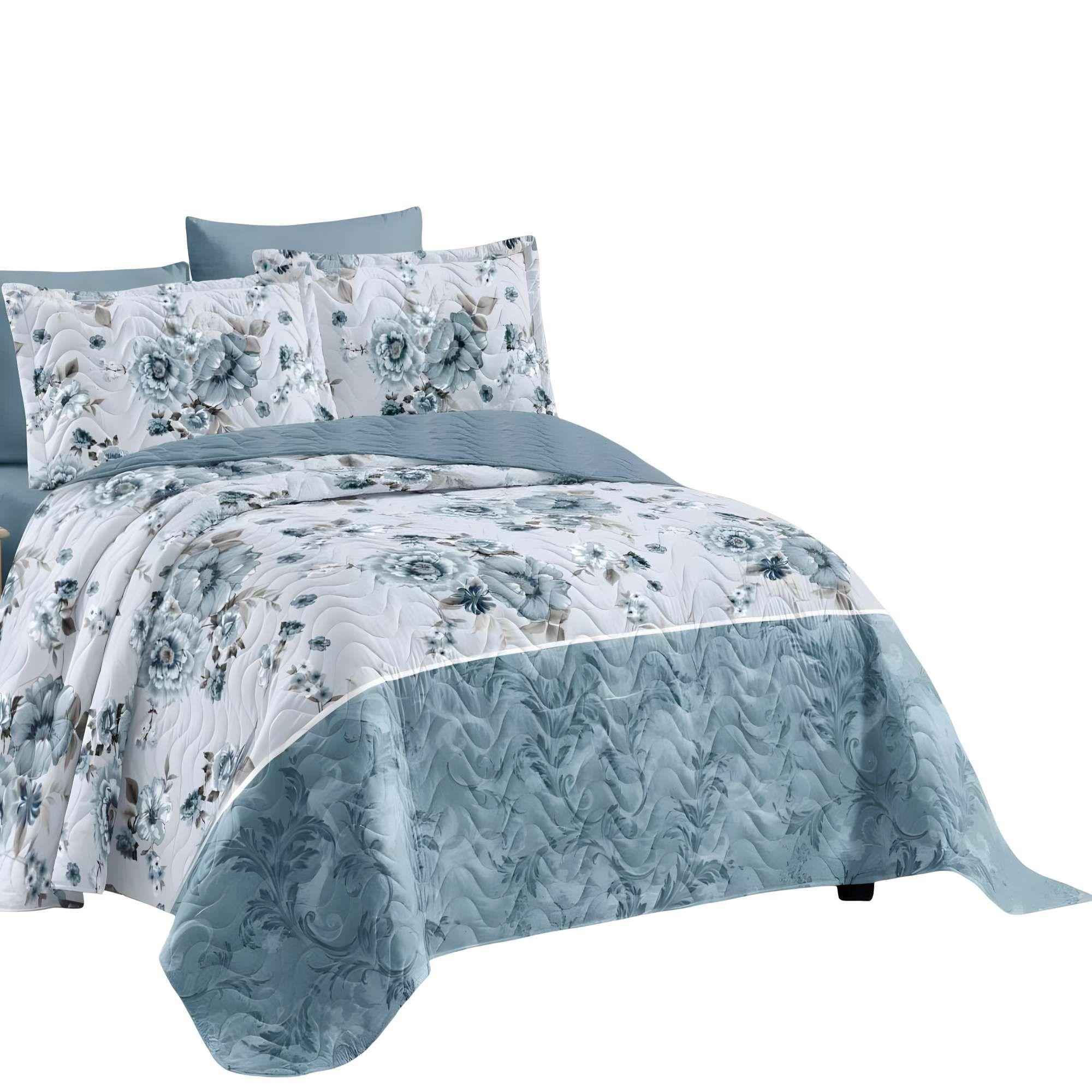 CUBRECAMA PREMIUM DE VERANO CON DISEÑO 2 PLAZA B10-3