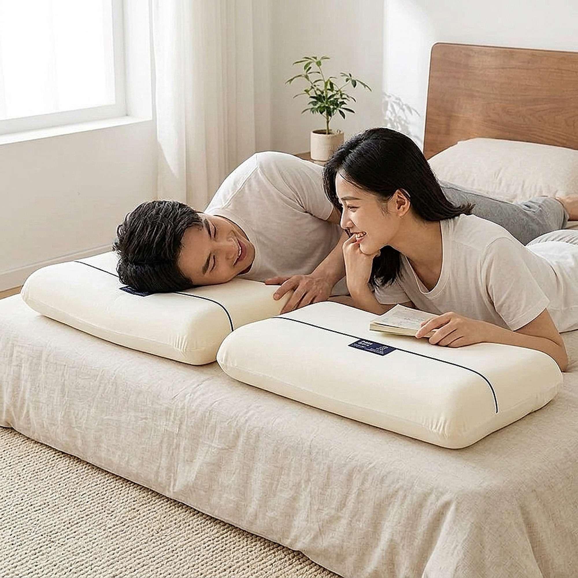 PACK DE 2 ALMOHADAS 40X70 CM BLANCO-3