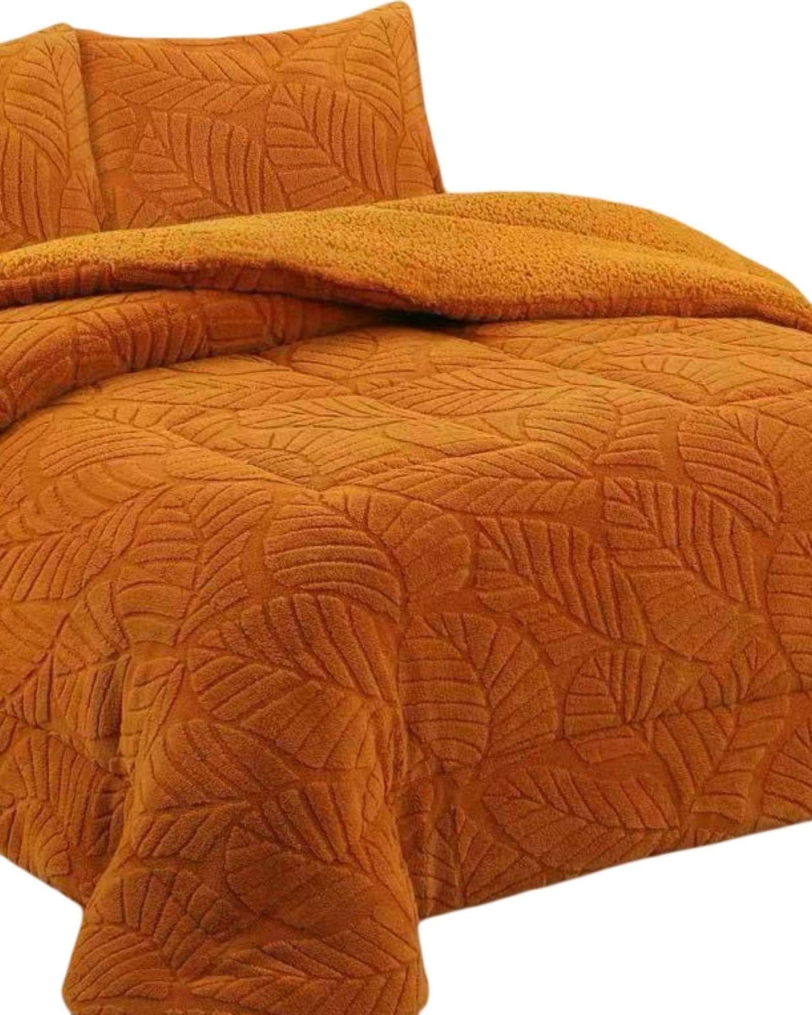 CUBRECAMA DISEÑO 2025 CON CHIPORRO SUPER KING 250 CM X 270 CM NARANJA-1