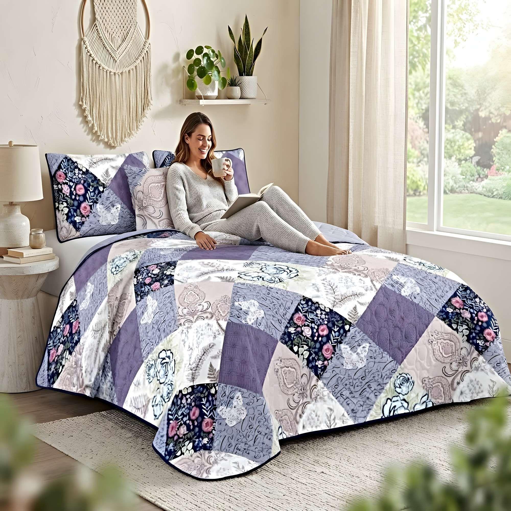 CUBRECAMA QUILT DE VERANO ULTRA FRESCO KING CL11-2