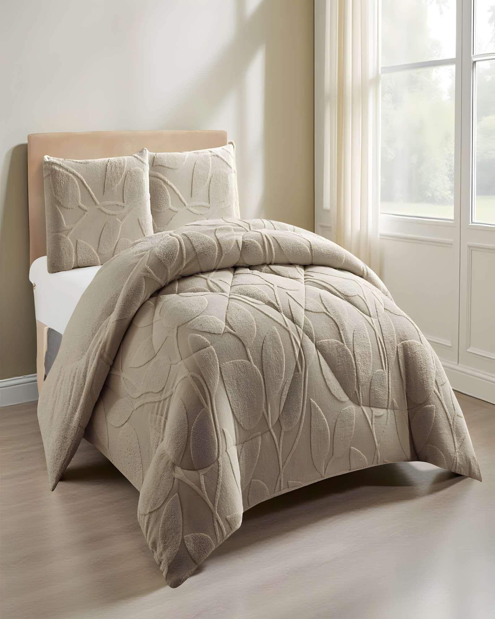 COBERTOR SHERPA TEXTURIZADO RY 2 PLAZAS CAFÉ-3