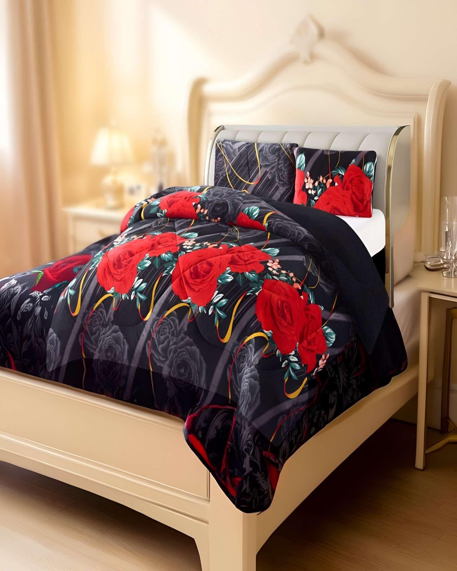 COBERTOR CON CHIPORRO PLUSH 2 PLAZAS 230X250CM NEGRO C16-2