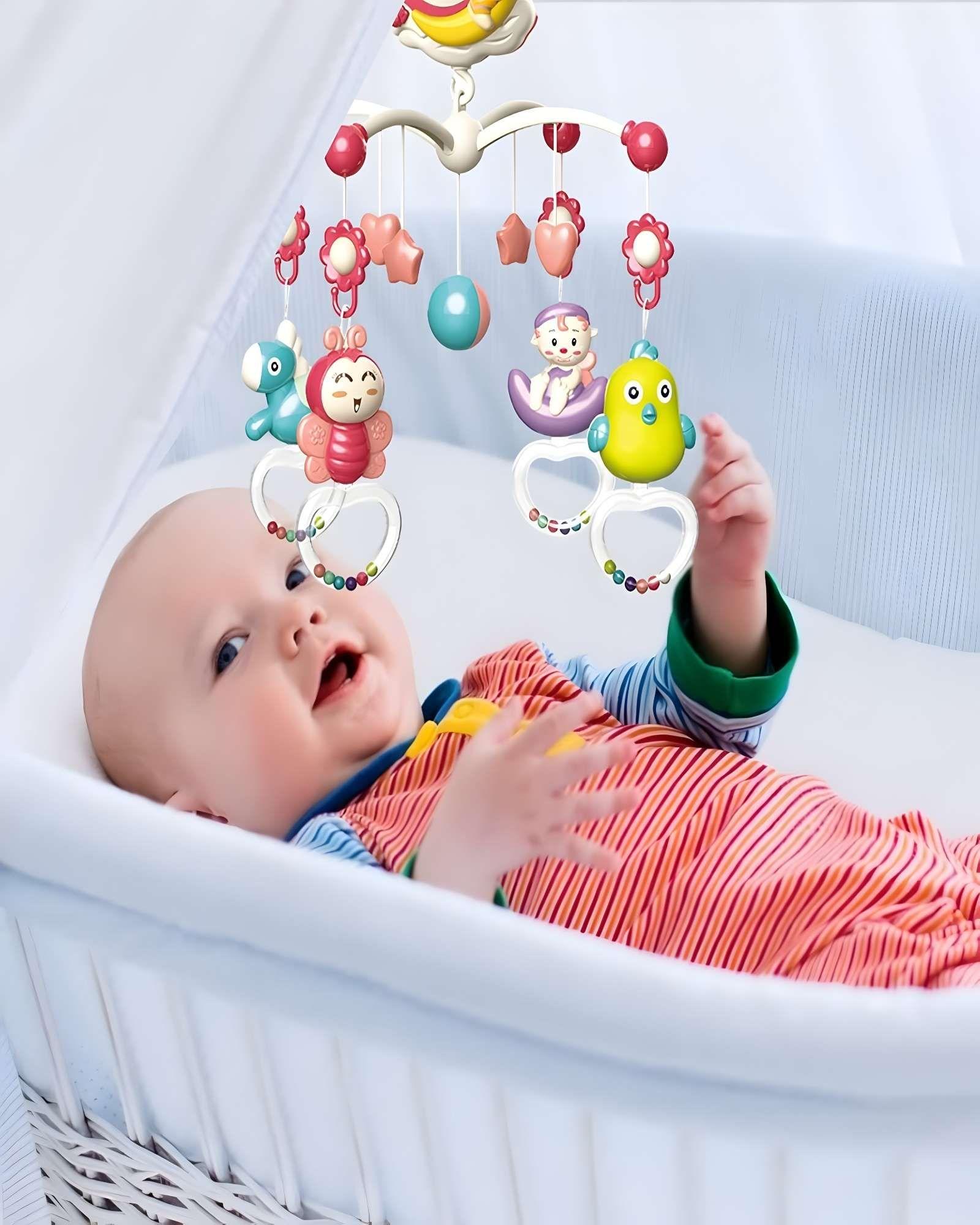 MOVIL MUNDA HADA MUSICAL CON CONTROL REMOTO Y PROYECCIÓN DE IMAGEN COLOR ROSADO-4