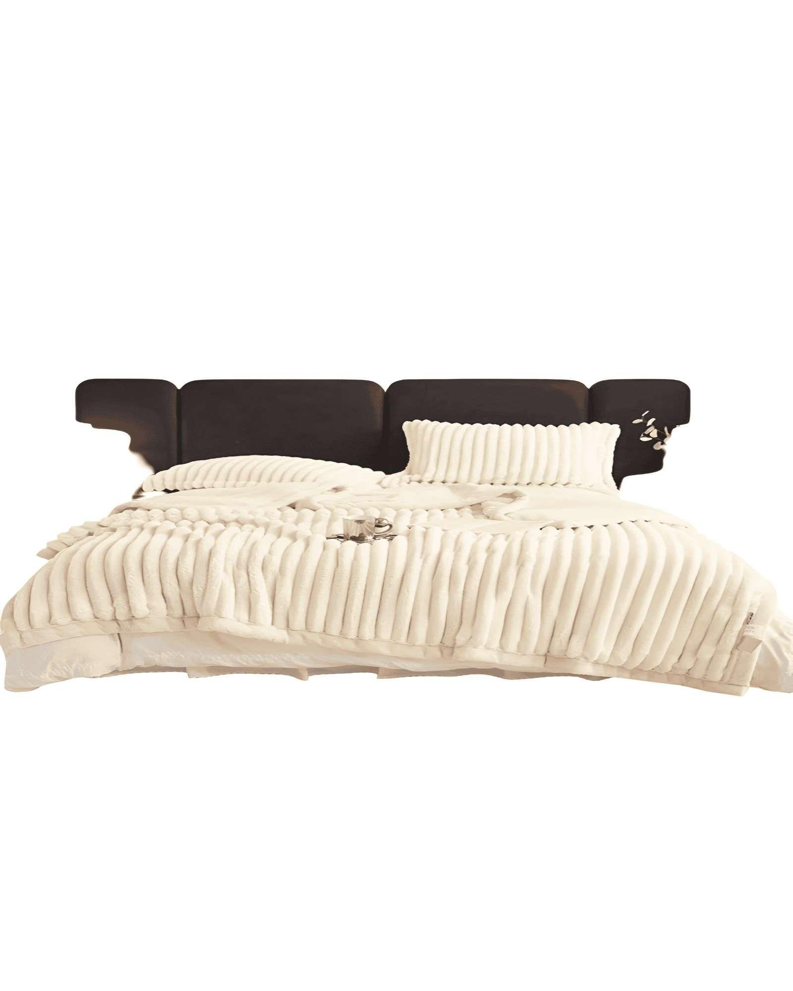 FRAZADAS CON SHERPA TEXTURIZADA  LINEAL 2P 03-0