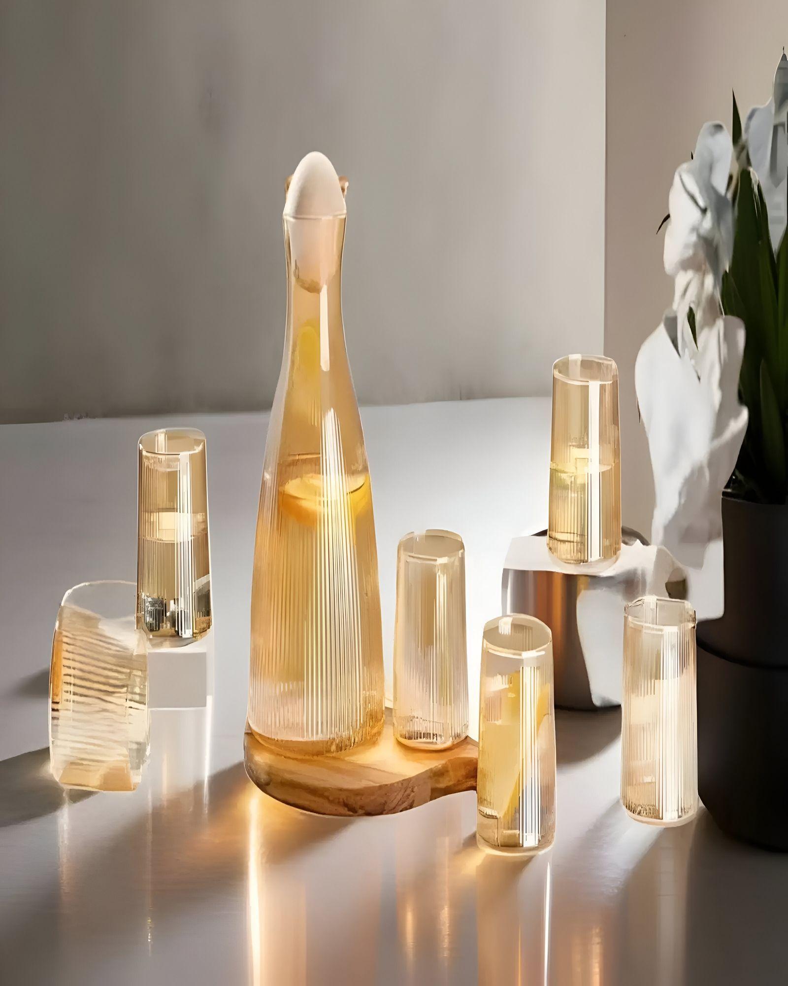 SET DE 7 PIEZAS DE CRISTALERÍA  DE LUJO -2