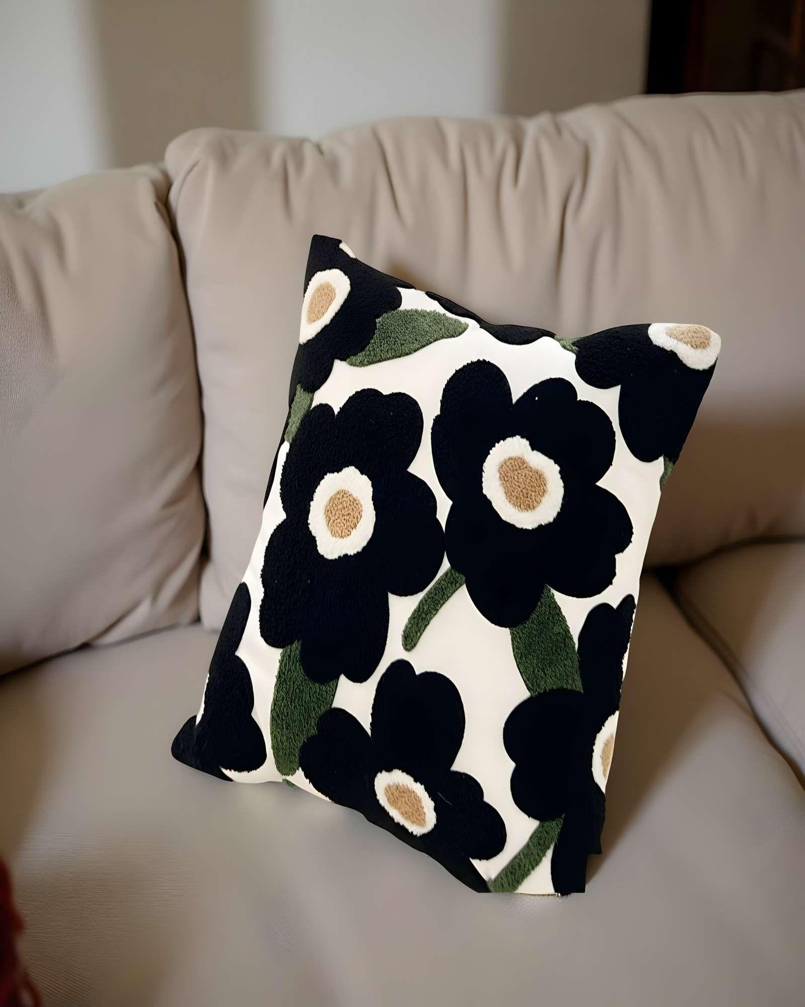 SET DE 4 FUNDAS DE COJIN TUFTING 45X45 CM BEIGE 06-3