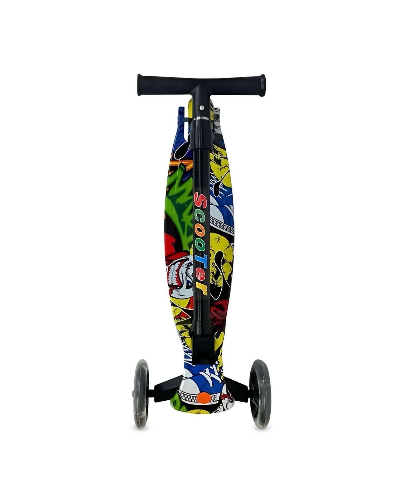 SCOOTER INFANTIL de 3 Ruedas Colorido y Ajustable con Luces LED 02-3