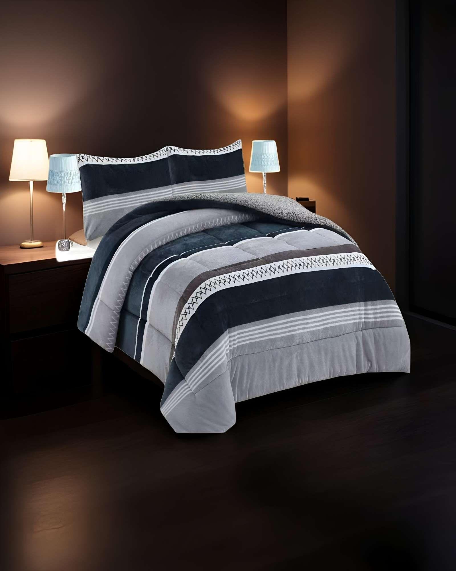 COBERTOR SHERPA 2 PLAZAS 230X250CM MULTICOLOR B14-2