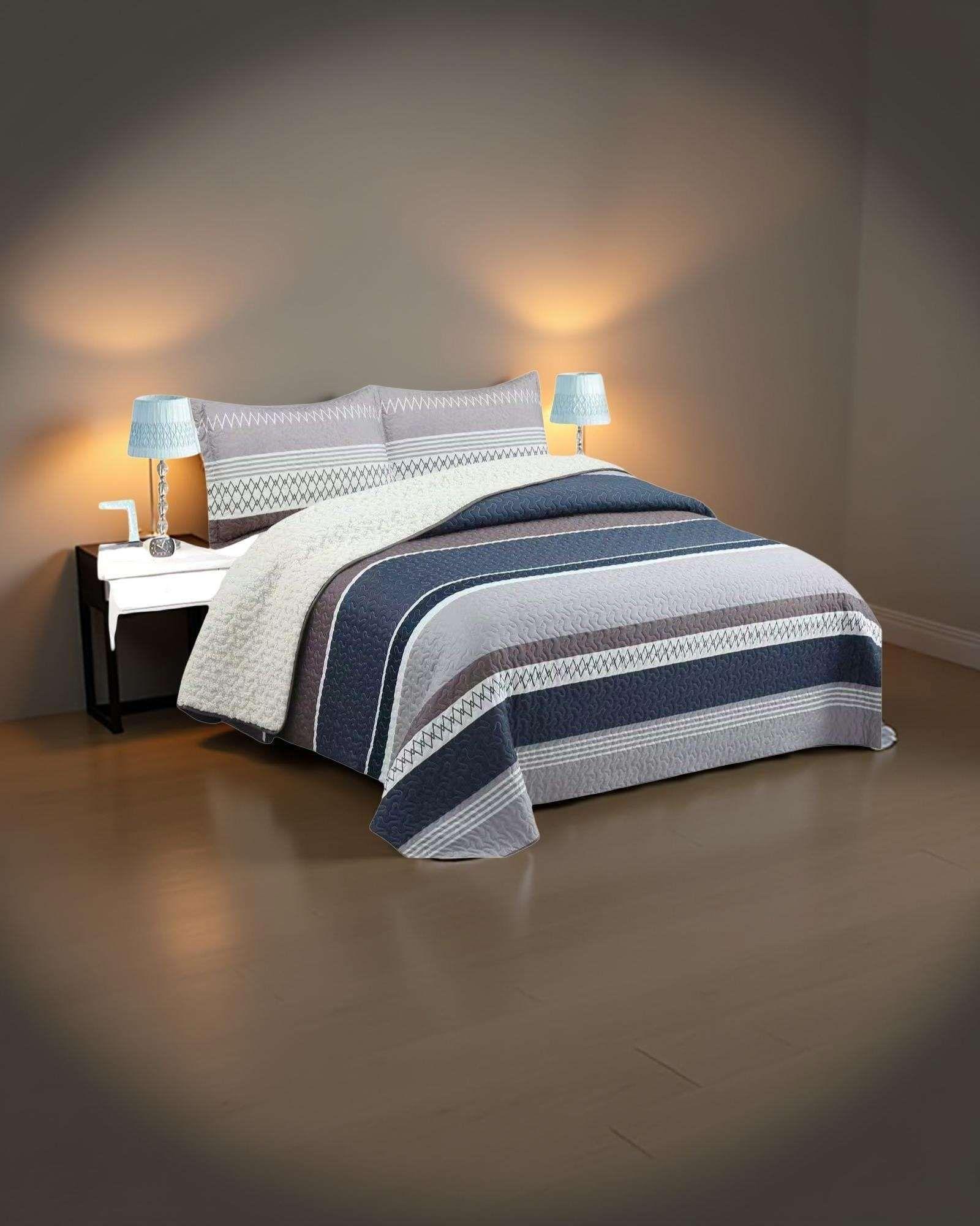 CUBRECAMA QUILT CON CHIPORRO 1.5P H18-2