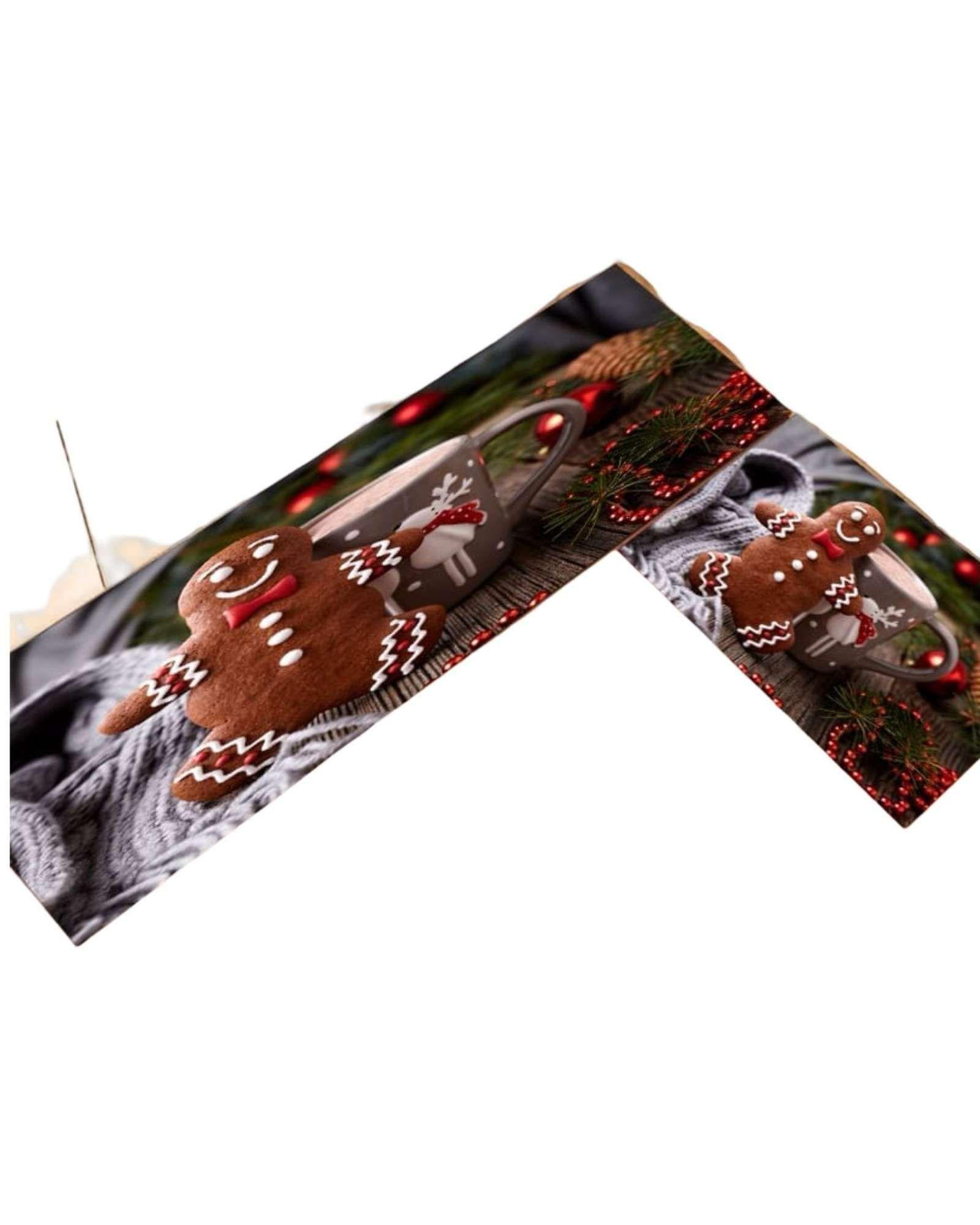 ALFOMBRA DECORATIVA PARA COCINA CON DISEÑO NAVIDEÑO T10-2