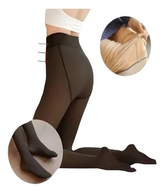 Pack de 4 Pantys Efecto Piel Mujer para Invierno con Forro-4