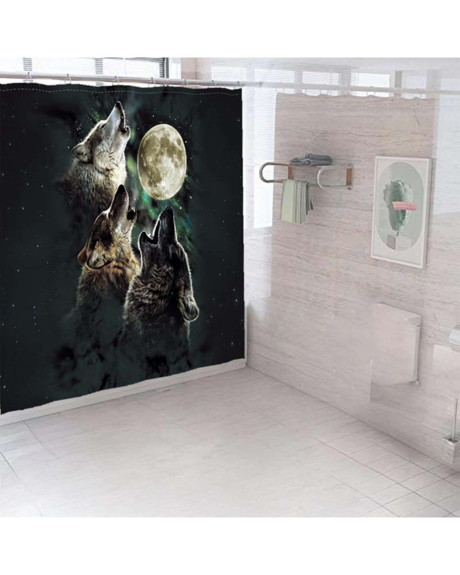 CORTINA PARA BAÑO CON FORRO DE DUCHA 180 cm L58-2