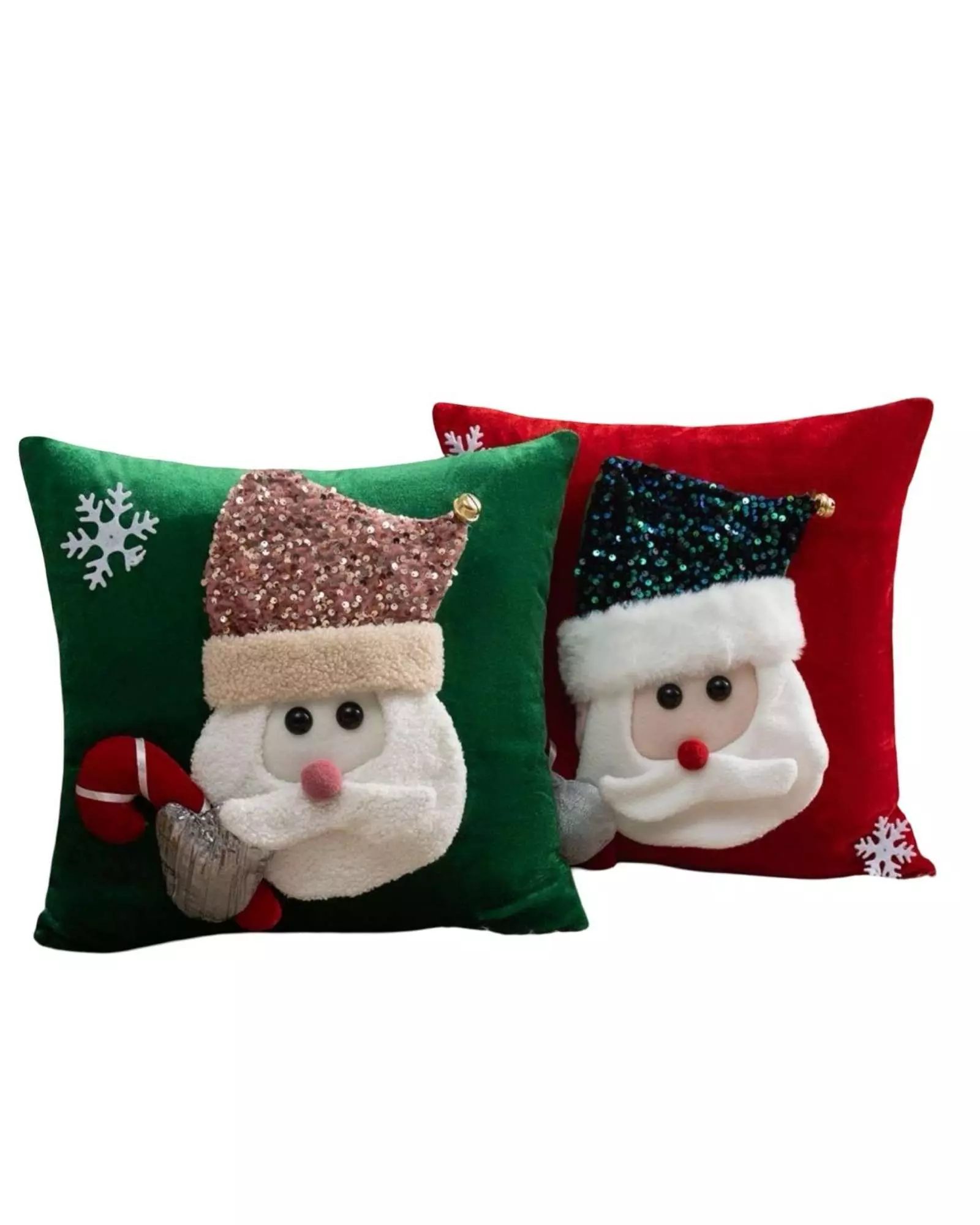 PACK DE 2 FUNDAS DE COJIN PARA NAVIDAD 3D   B22-0