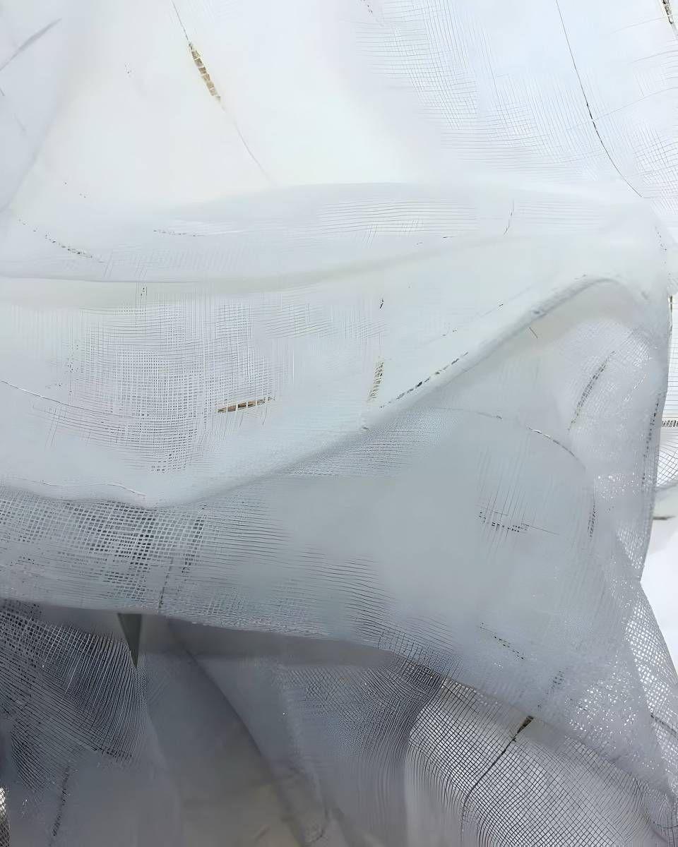 2 panel de Cortina visillo transparente con textura 140x230cm S02-1