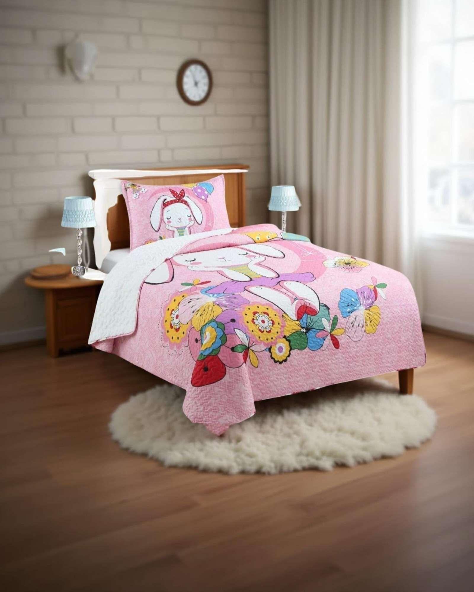 CUBRECAMA QUILT CON CHIPORRO 1.5P H25-2