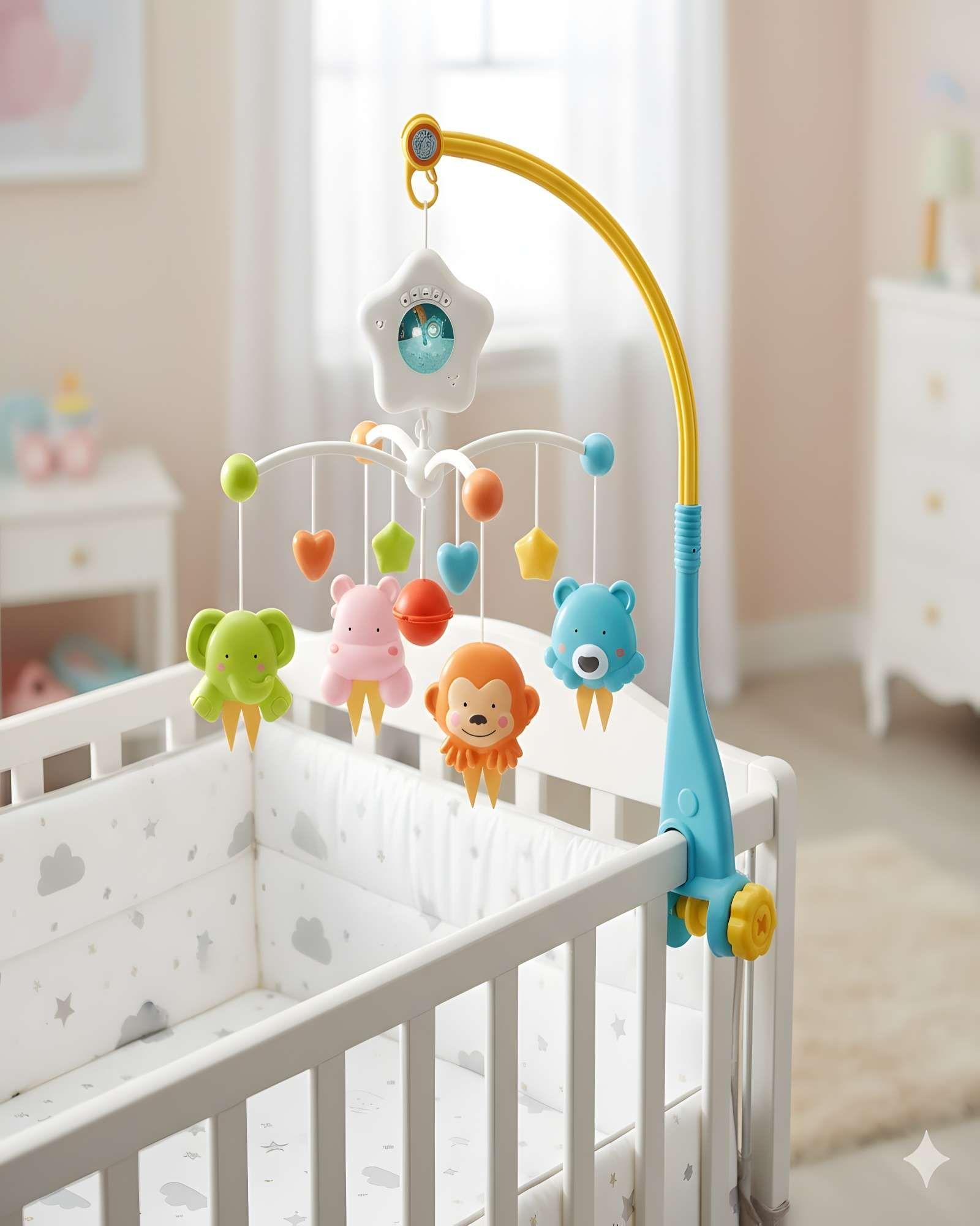 MOVIL CON PROYECCION PARA BEBE COLOR AZUL-2