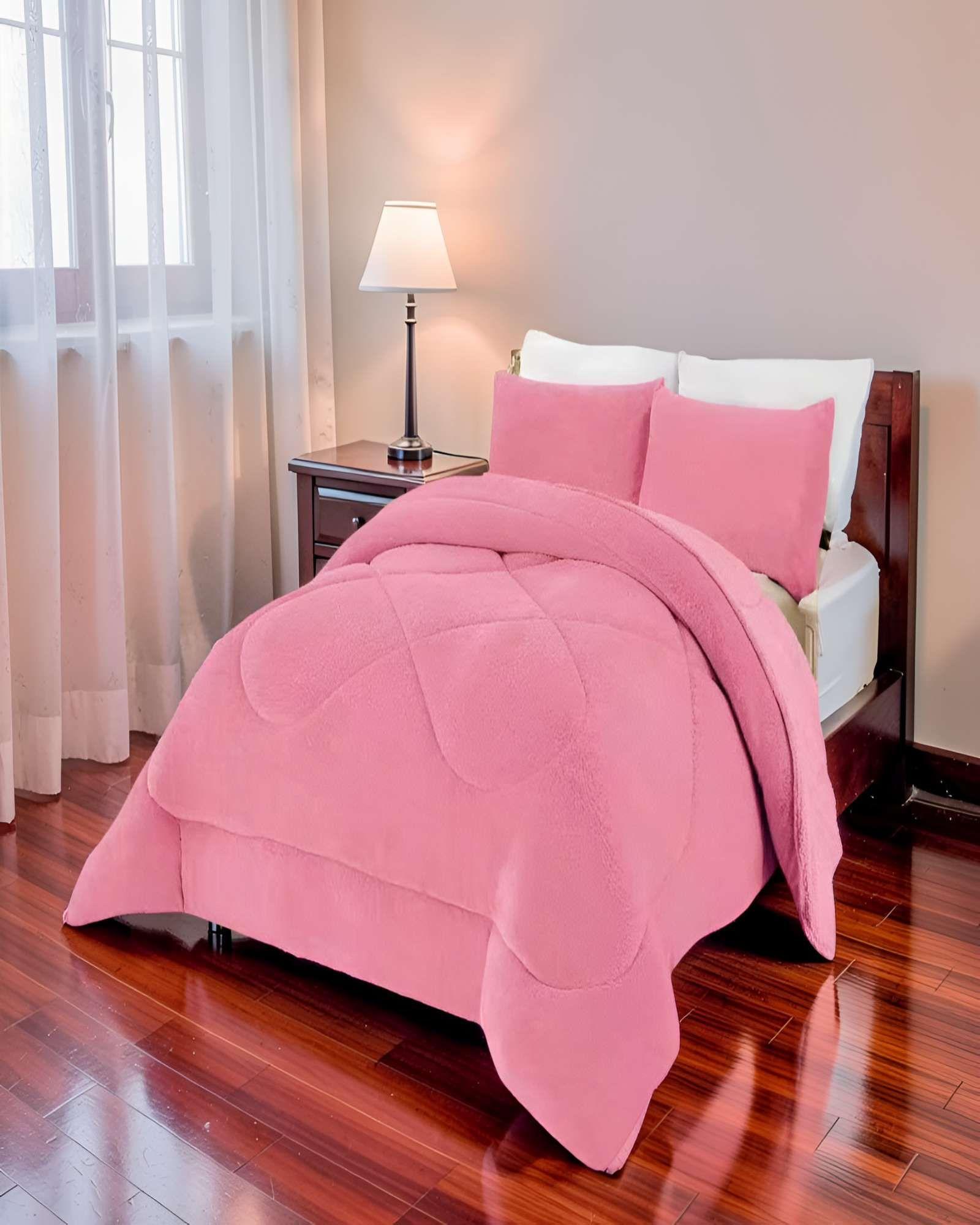 PLUMON PREMIUM 2 PLAZA 230CM X 250CM COLOR ROSADO-3