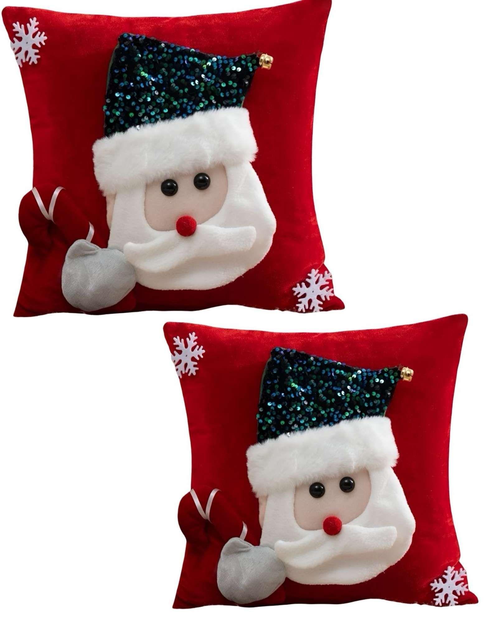 PACK DE 2 FUNDAS DE COJIN PARA NAVIDAD 3D   B5-0