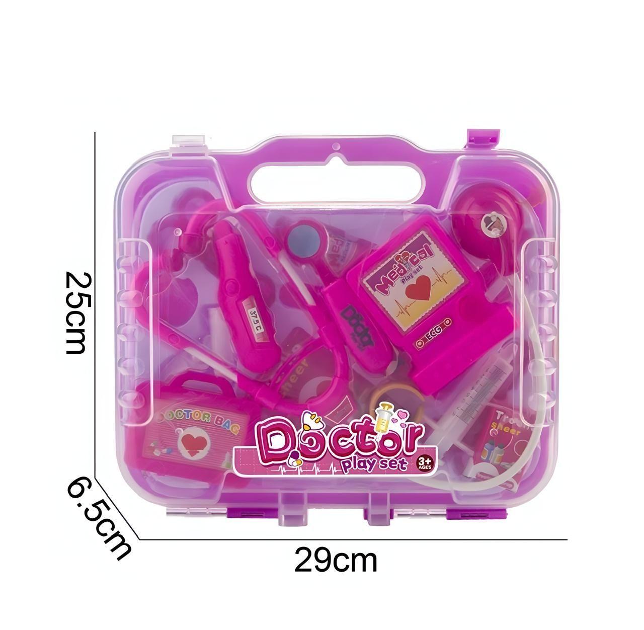 MALETA DE DOCTOR JUGUETE NIÑAS ROSA-2