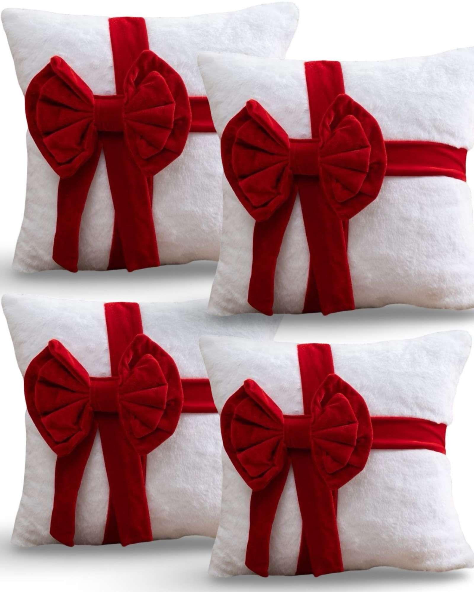 PACK DE 4 FUNDAS DE COJIN PARA NAVIDAD 3D   B17-0