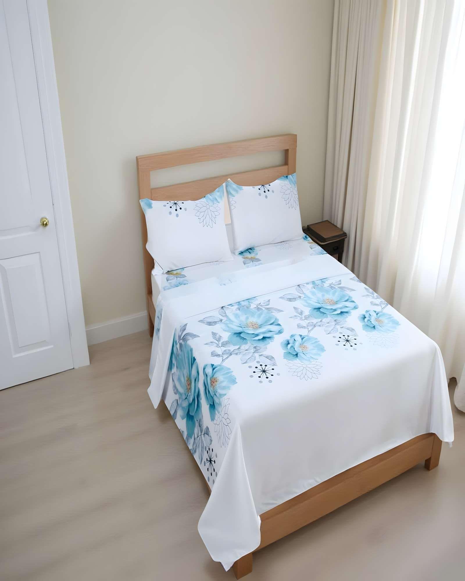 SET DE SABANAS 100% EXTRASUAVE 2 PLAZAS BLANCO C2-3