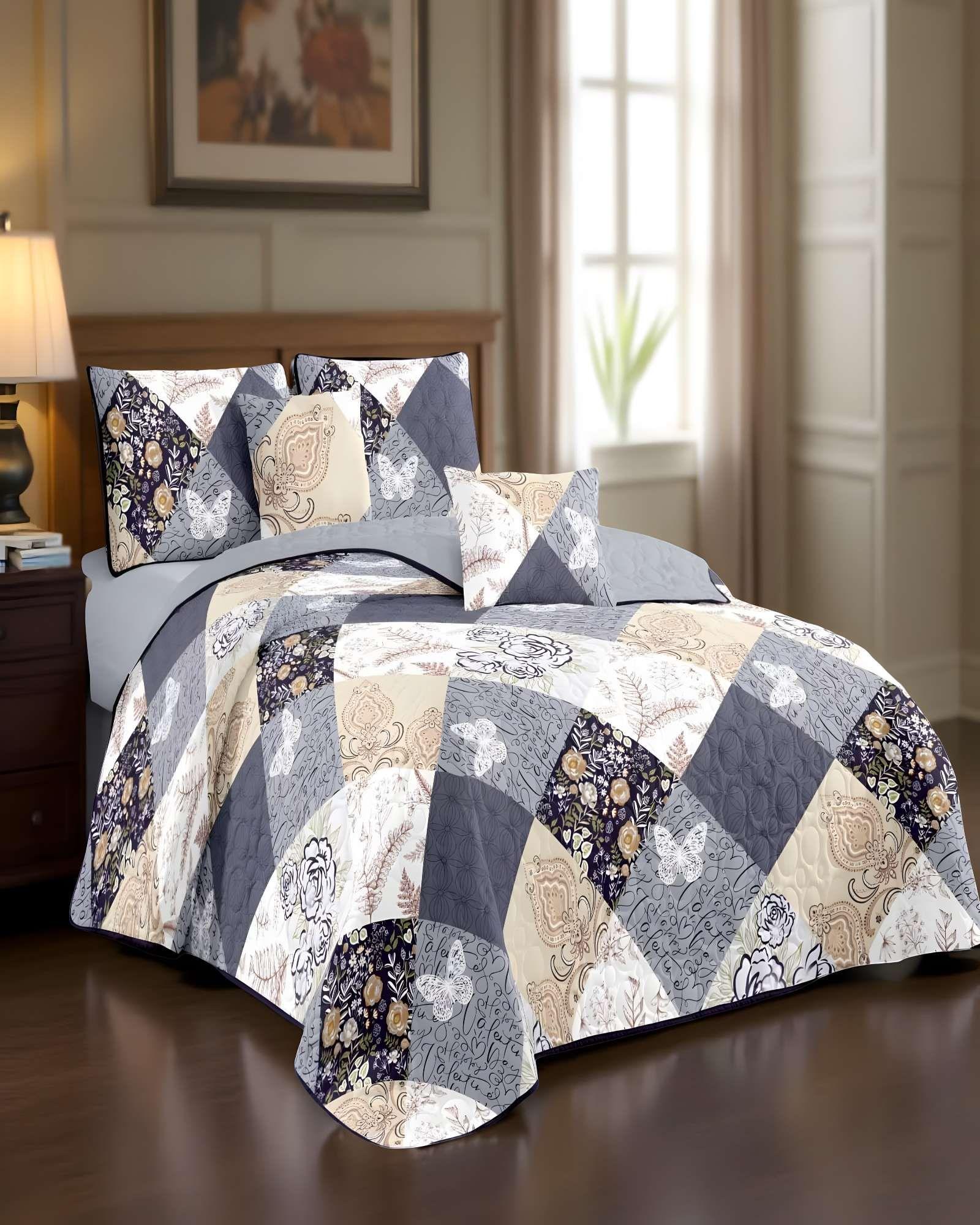 QUILT CUBRECAMA DE VERANO PLAZA Y MEDIA MULTICOLOR 05-2