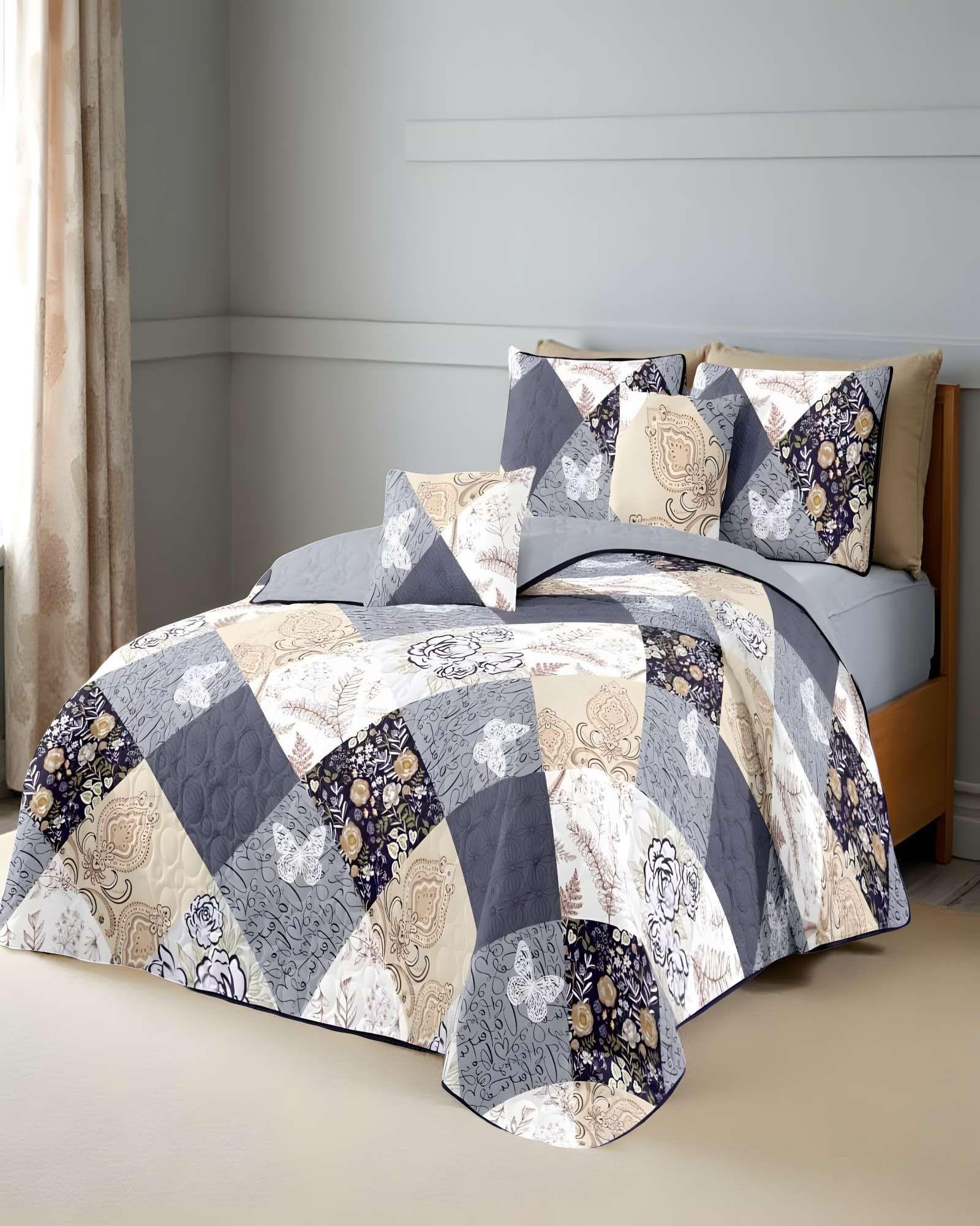 QUILT CUBRECAMA DE VERANO PLAZA Y MEDIA MULTICOLOR 05-3