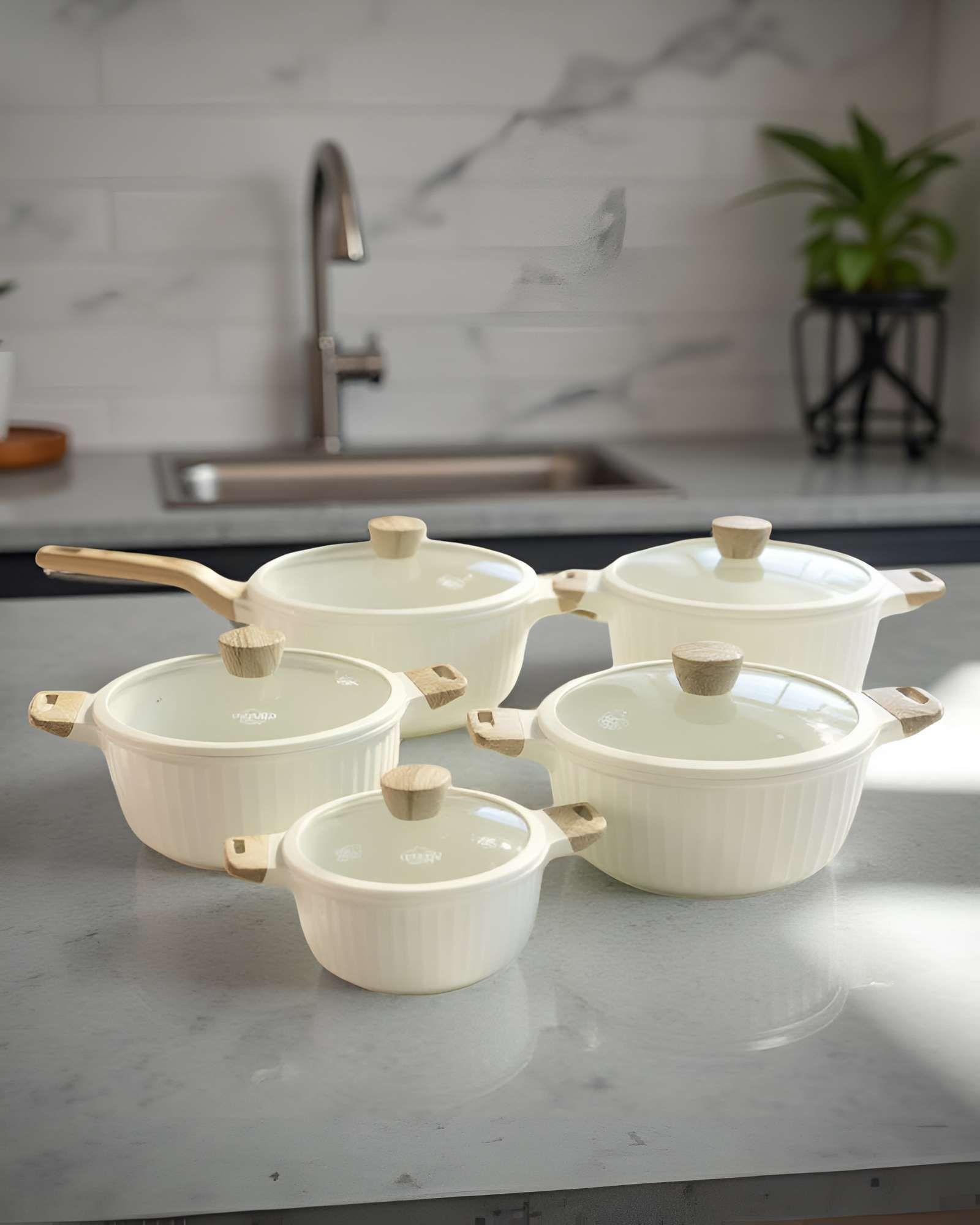 SET DE OLLAS DE COCINA 5 PIEZAS BLANCO-3