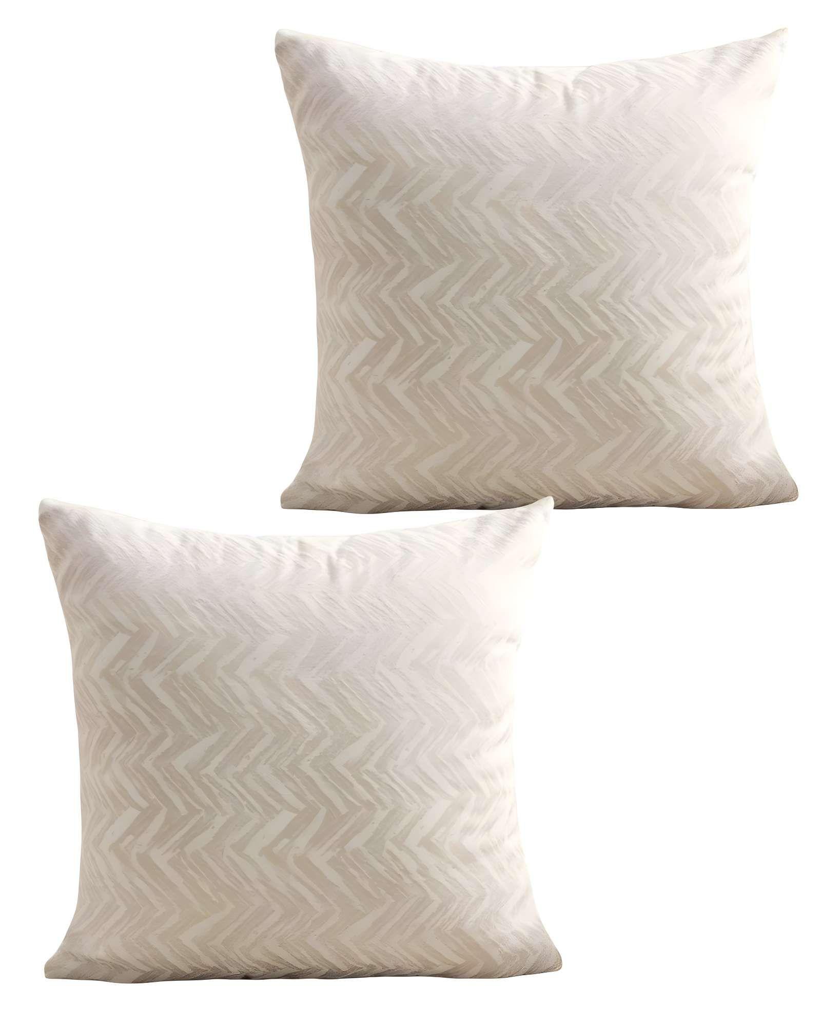 SET DE 2 FUNDAS DE COJINES DISEÑO MAILLARD 45CM X 45 CM BEIGE-2