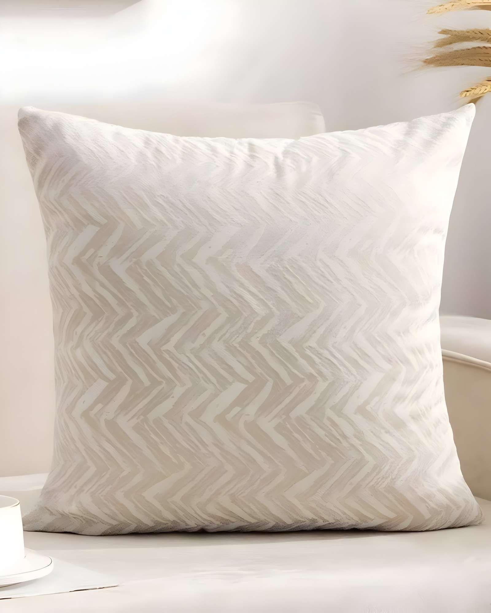 SET DE 2 FUNDAS DE COJINES DISEÑO MAILLARD 45CM X 45 CM BEIGE-3