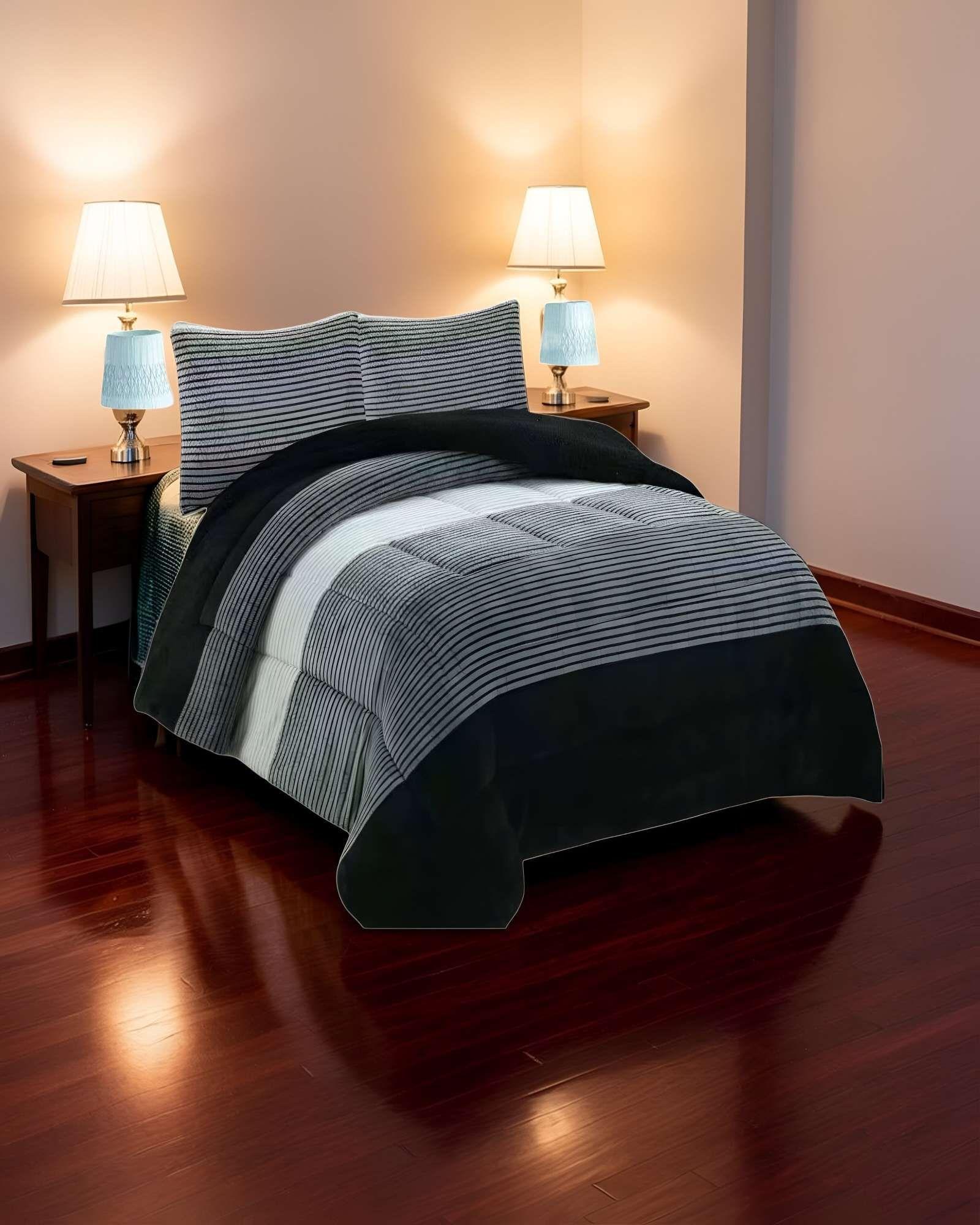 COBERTOR SHERPA KING 250X270CM GRIS B18-2