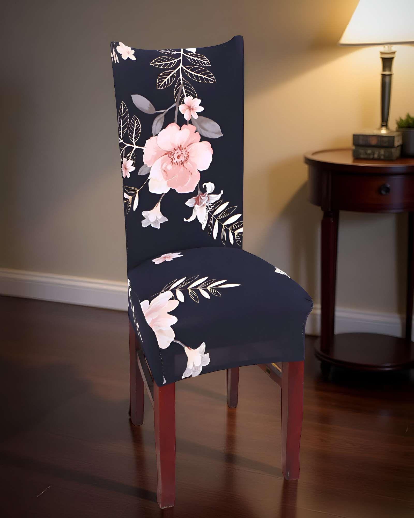 SET DE 6 FUNDAS DE SILLA ELASTICADAS CON DISEÑO ESTAMPADO F25-2