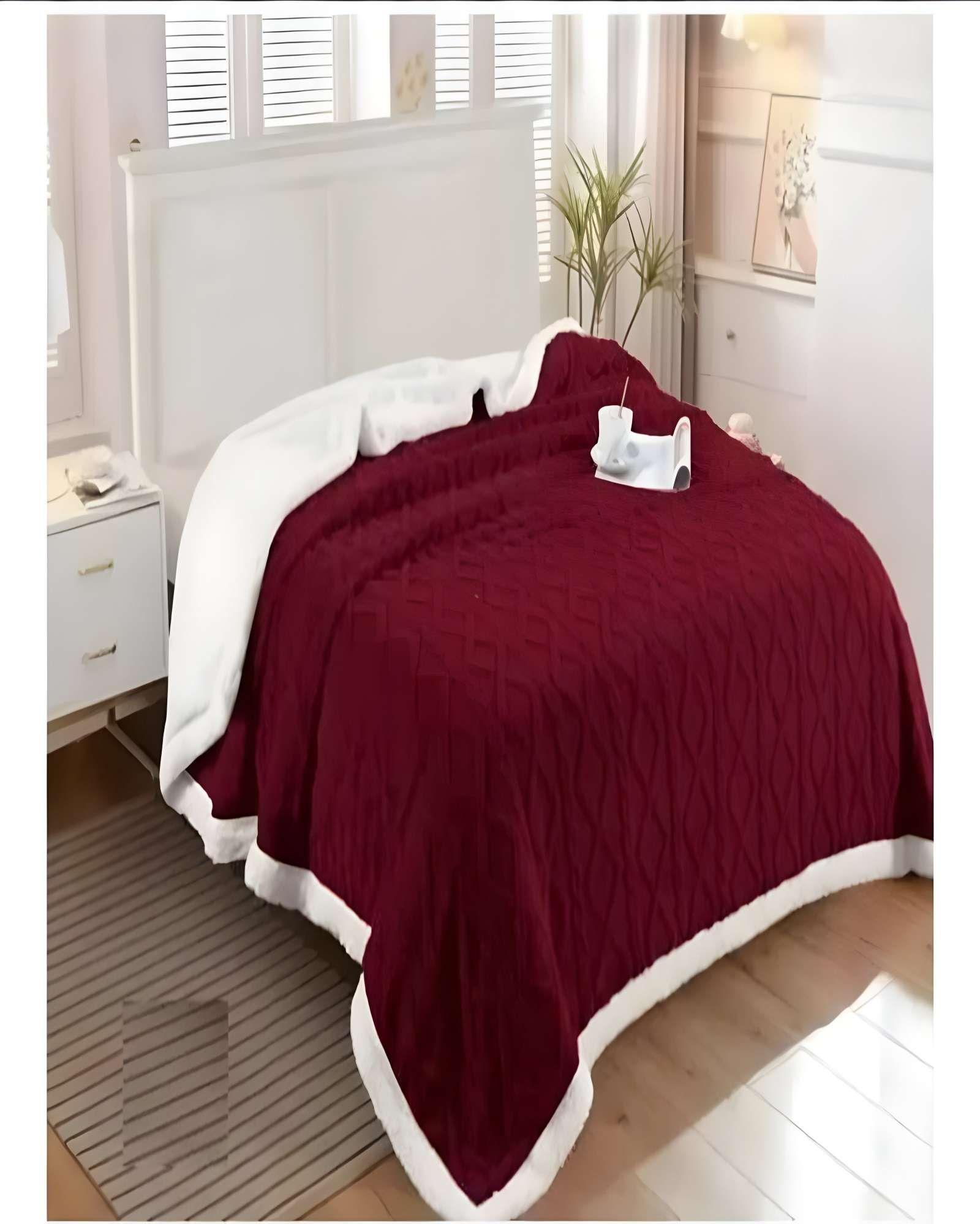 FRAZADAS  KING BURDEO 230x 250 cm-2