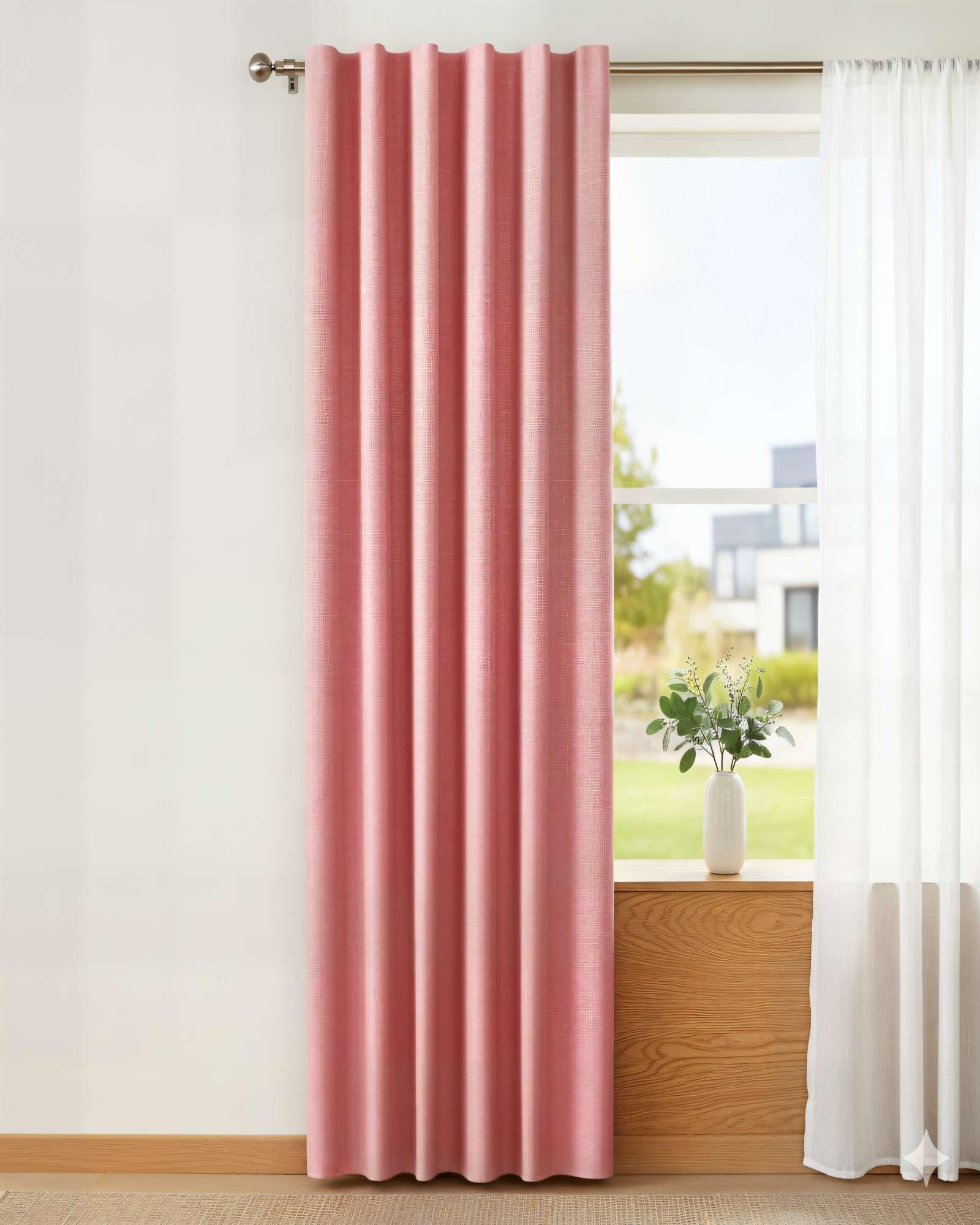 CORTINA ENGOMADA BLACKOUT 2 PAÑOS COLOR ROSADO-3