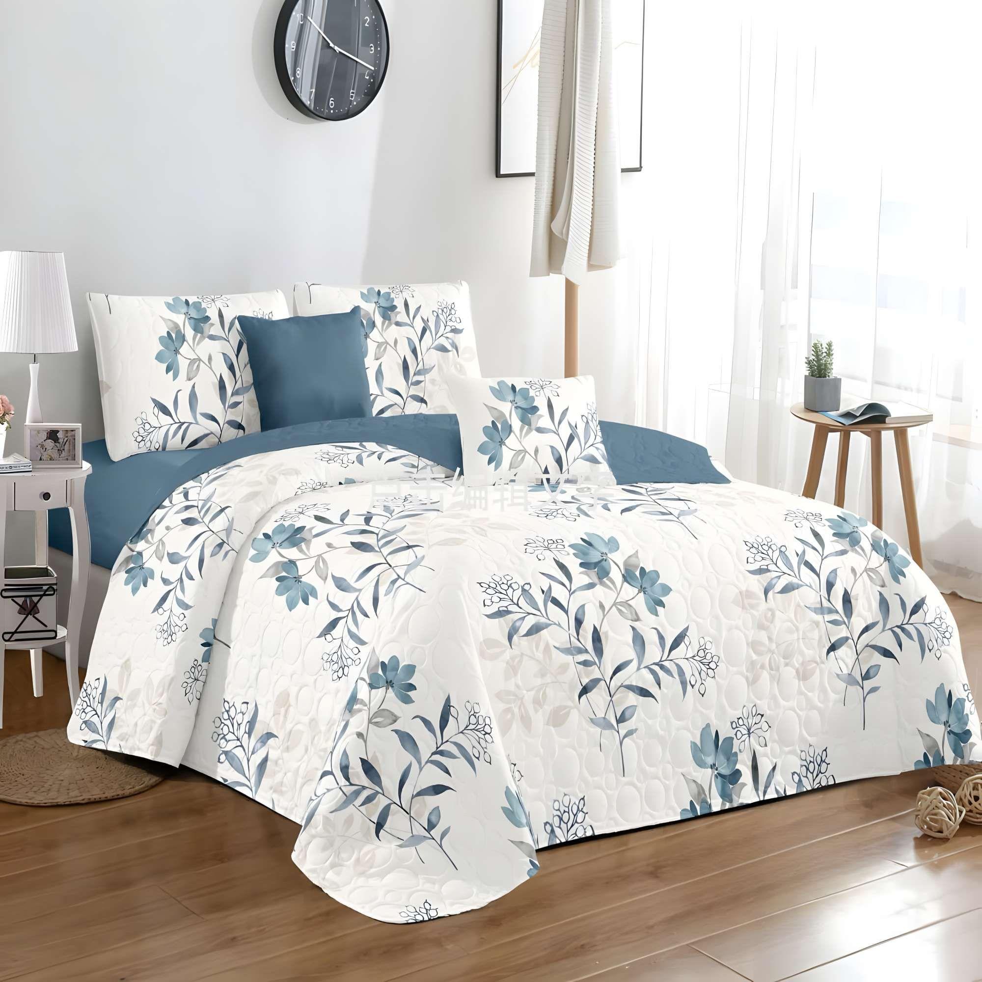 CUBRECAMA PREMIUM DE VERANO CON DISEÑO 2 PLAZA B5-1