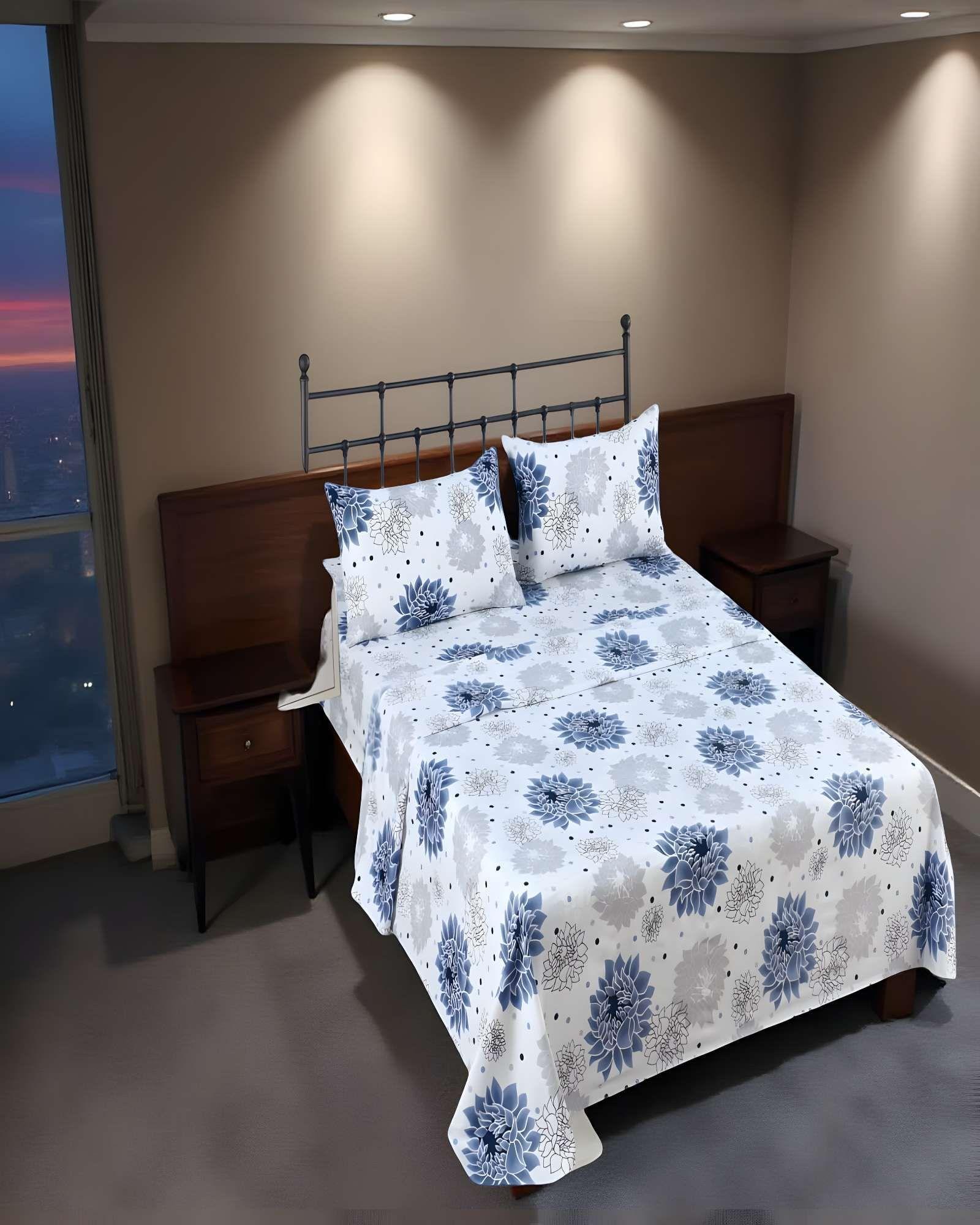 SET DE SABANAS 100% EXTRASUAVE 1 PLAZA BLANCO C5-3