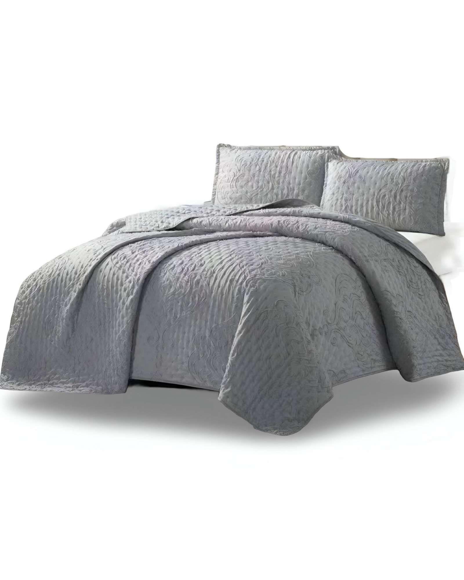 quilt cubrecama TUFTING DE LUJO SUAVE KING 07-1