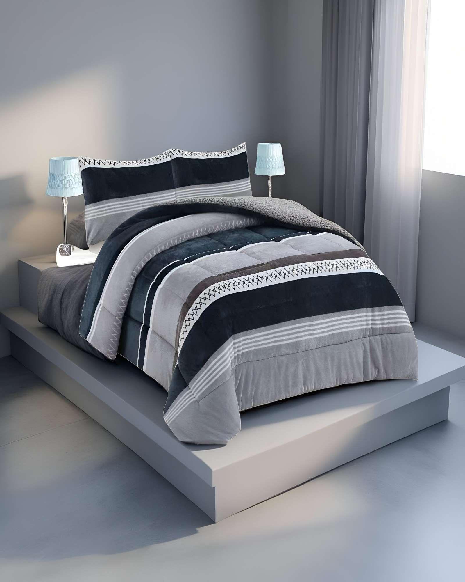 COBERTOR SHERPA KING 250X270CM MULTICOLOR B13-2