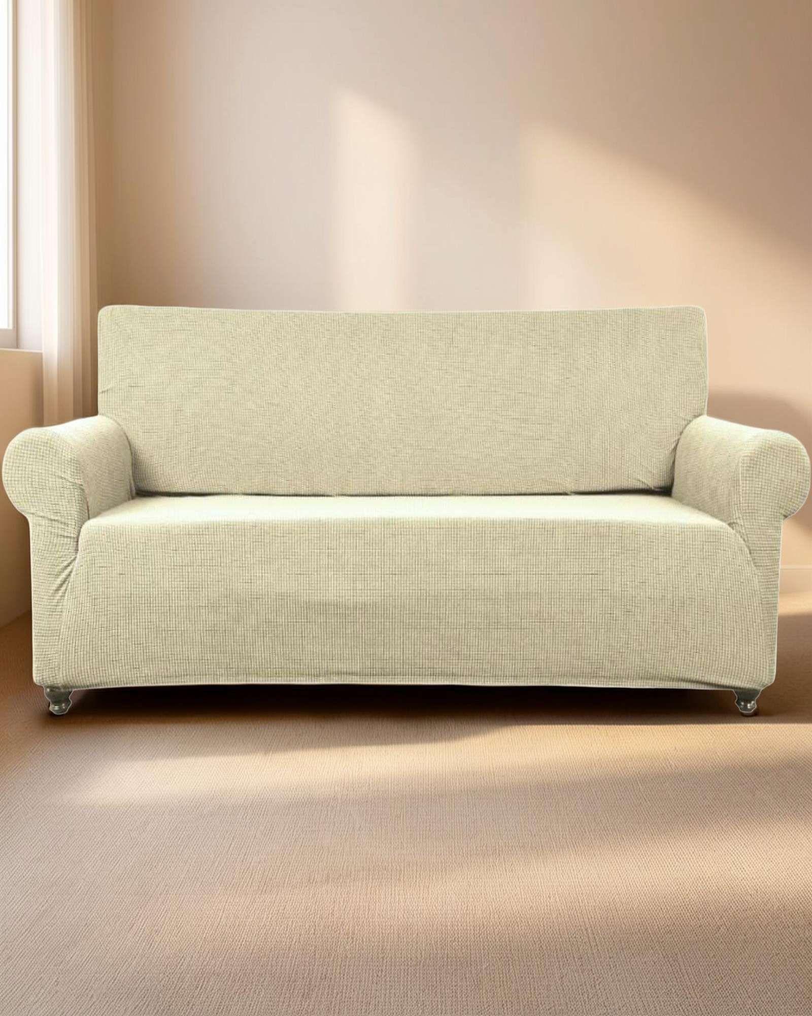 FUNDA DE SILLON 3 CUERPOS CUADRILLE COLOR BEIGE-2