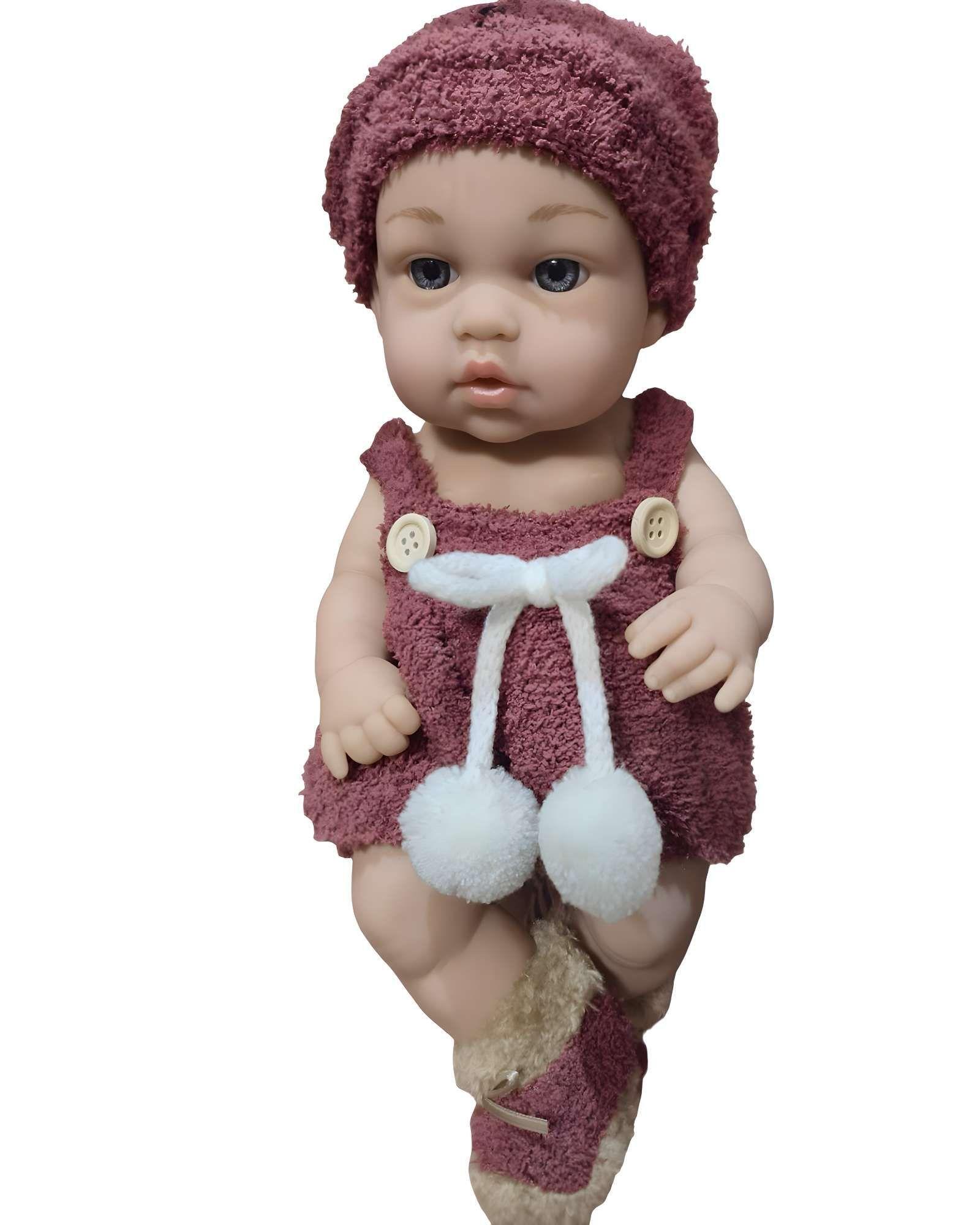 Muñeca infantil bebé realista silicona baby so lovely rosada -1