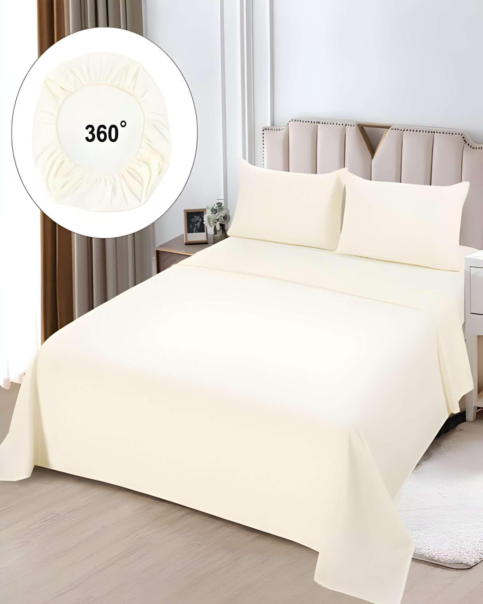 JUEGO DE SABANAS SUPERKING BEIGE S12-2
